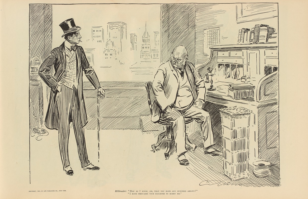 Charles Dana Gibson - Millionaire; ‘How do I know, sir, that you have any business ability’