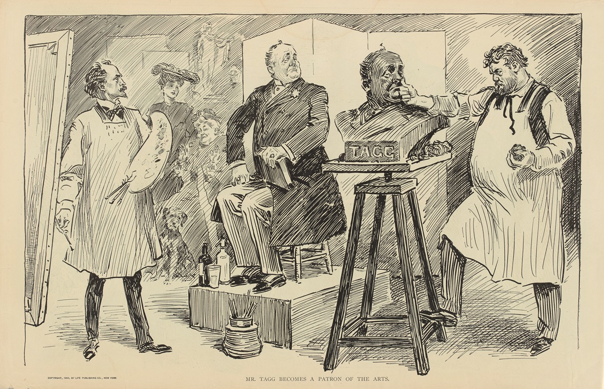Charles Dana Gibson - Mr. Tagg becomes a patron of the arts