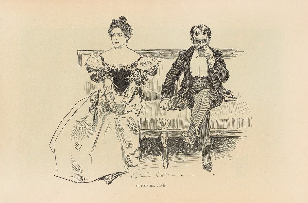 Charles Dana Gibson - Out of his class