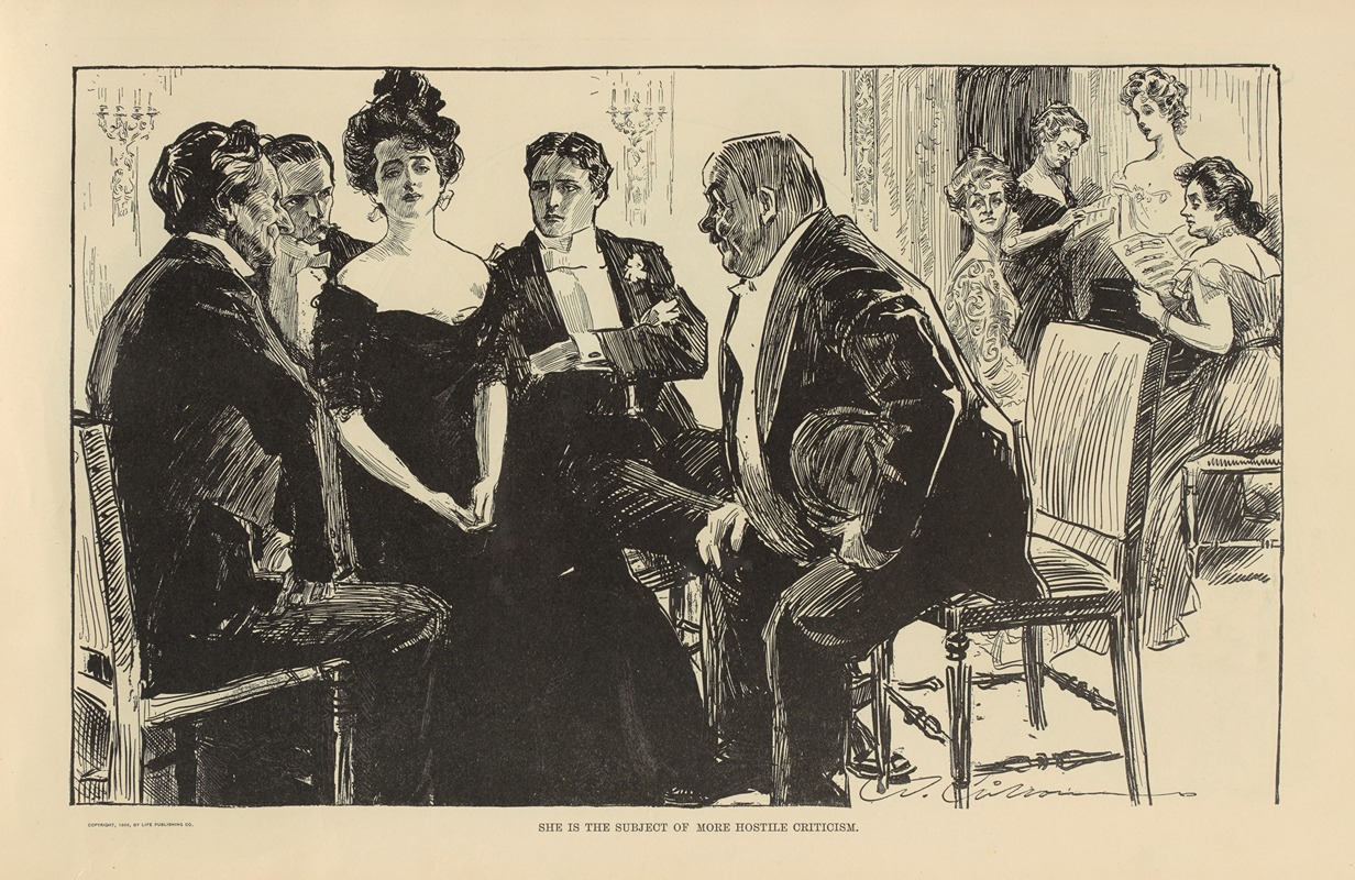Charles Dana Gibson - She is the subject of more hostile criticism