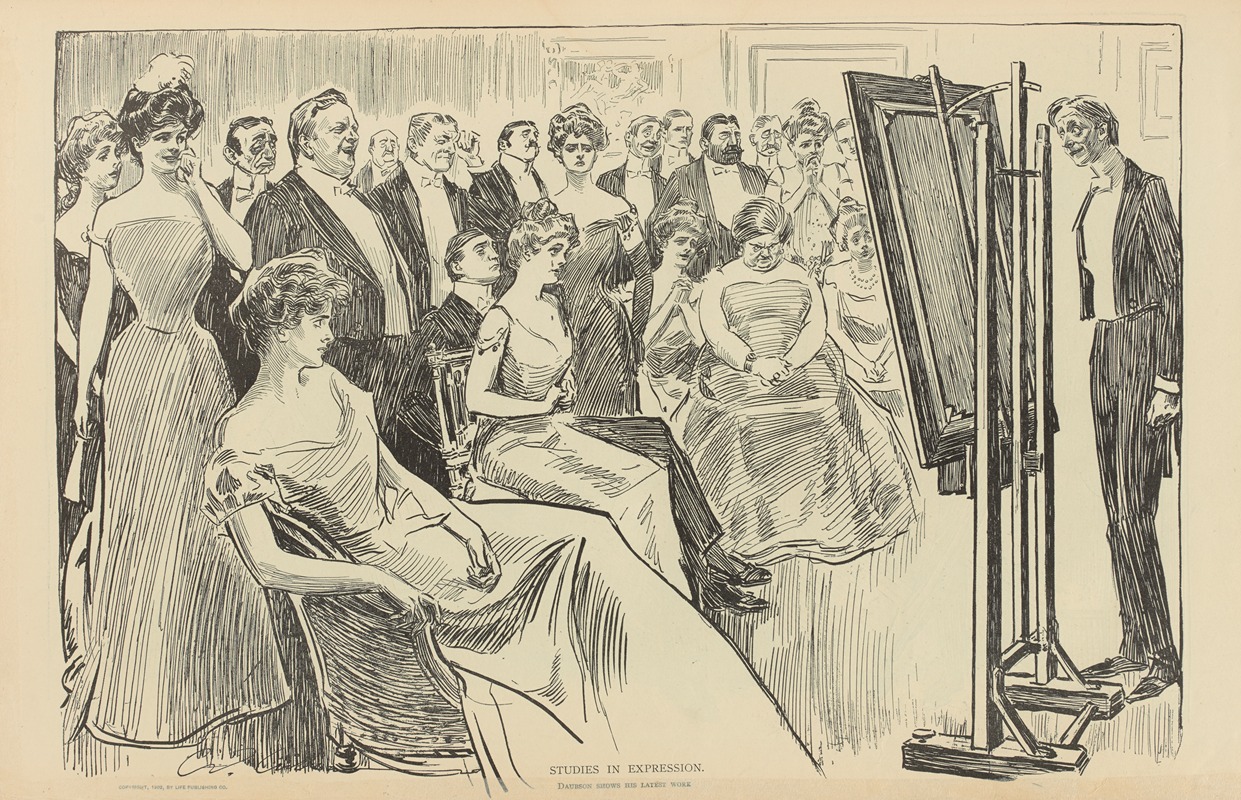 Charles Dana Gibson - Studies in expression, Daubson shows his latest work