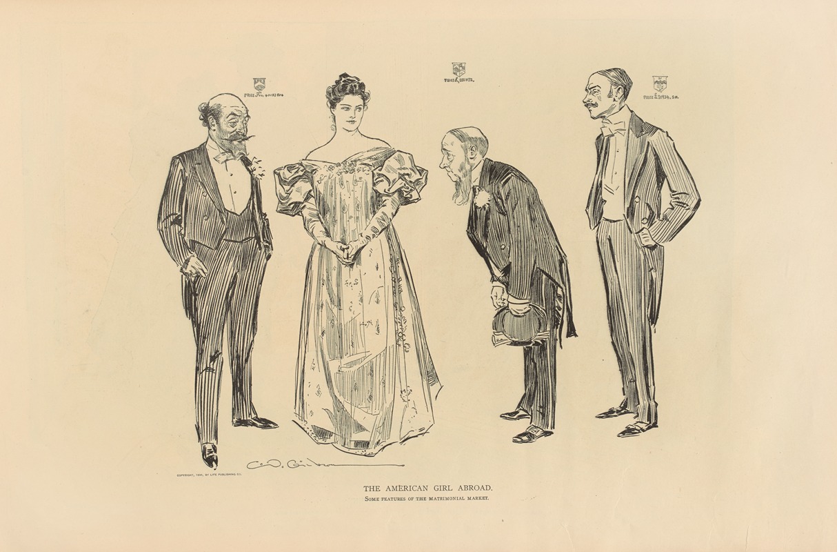 Charles Dana Gibson - The american girl abroad. Some features of the matrimonial market