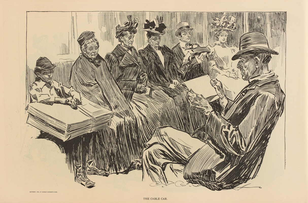Charles Dana Gibson - The cable car