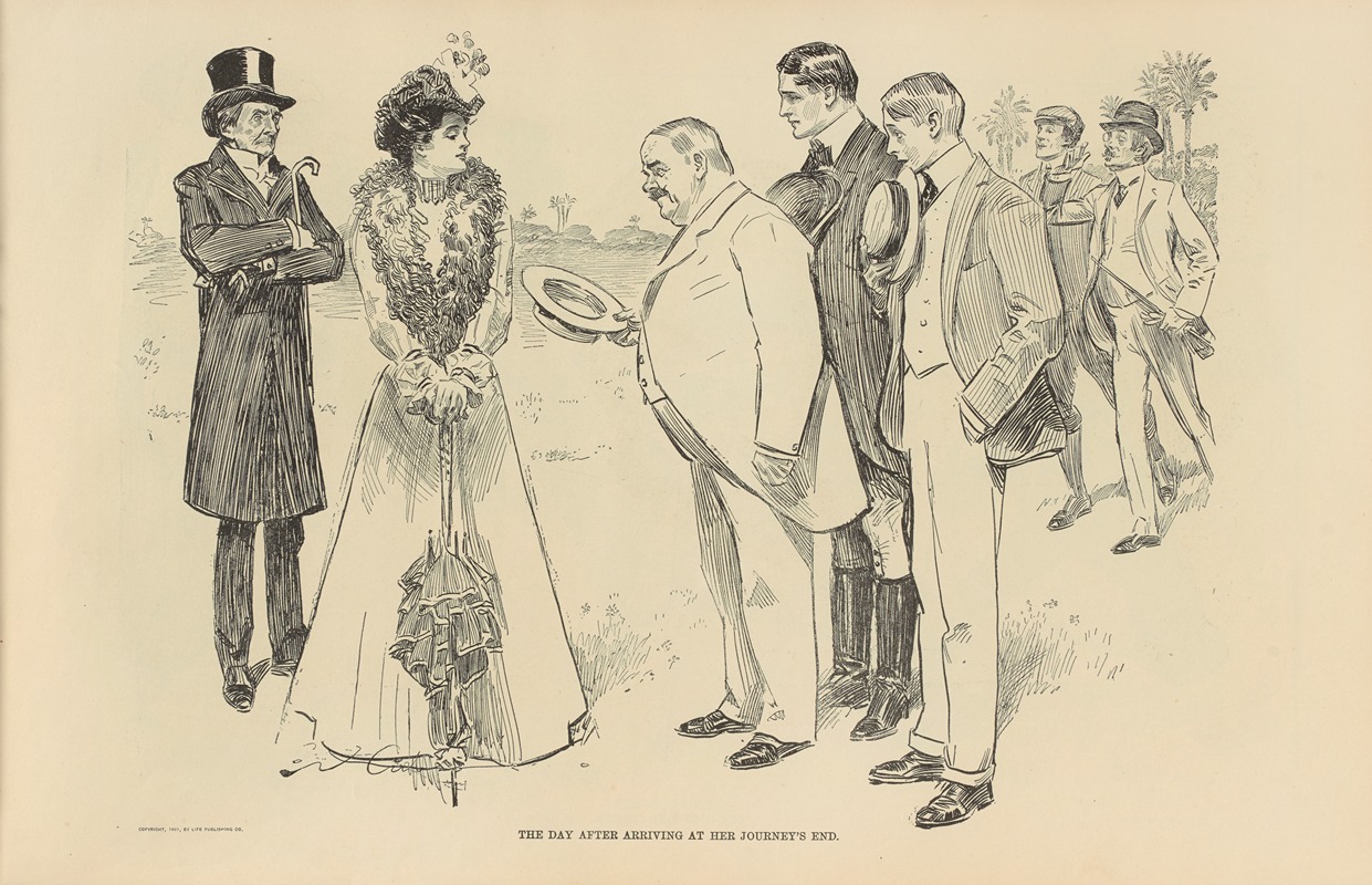 Charles Dana Gibson - The day after arriving at the journey’s end