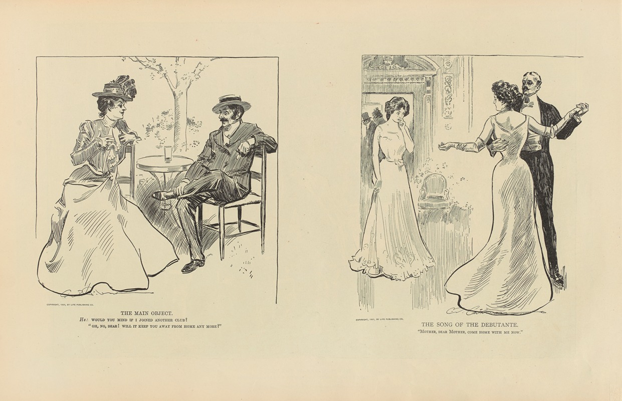 Charles Dana Gibson - The main object; The song of the debutante