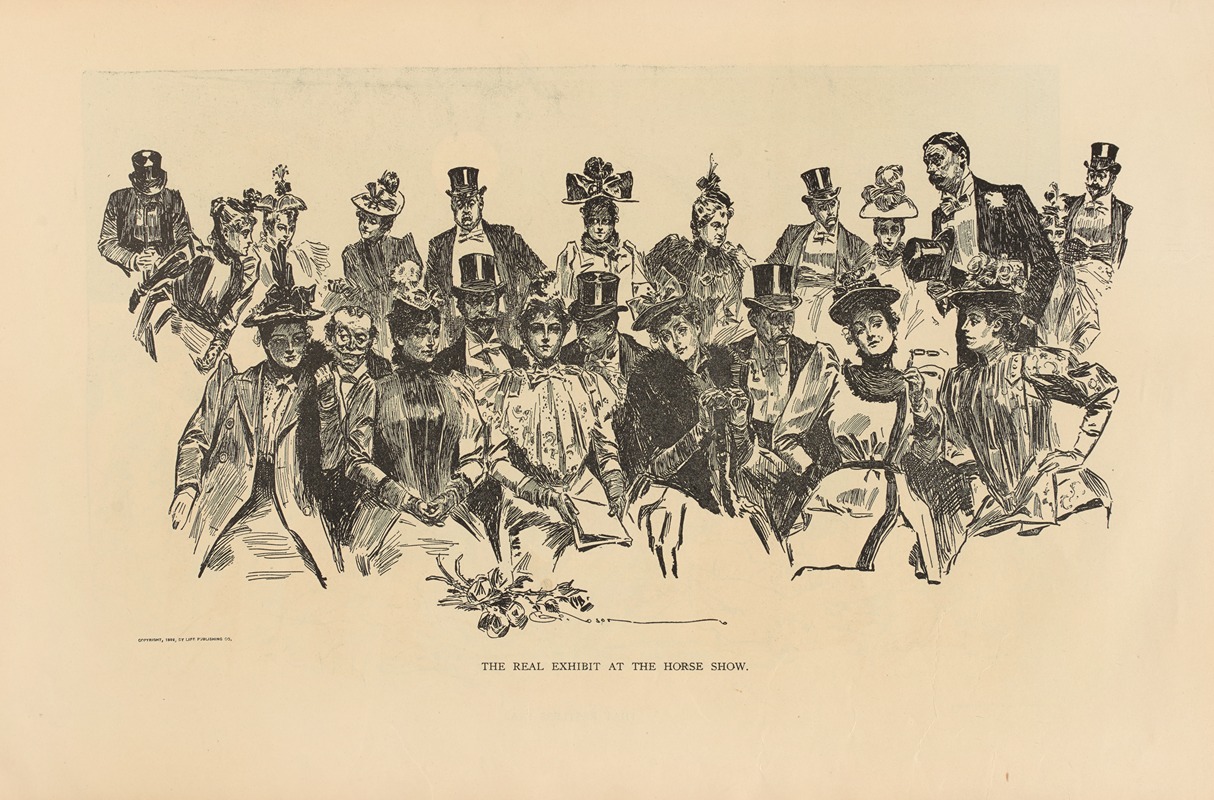 Charles Dana Gibson - The real exhibit at the horse show