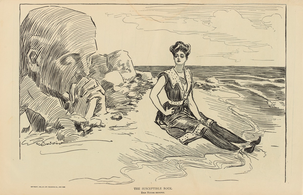 Charles Dana Gibson - The susceptible rock