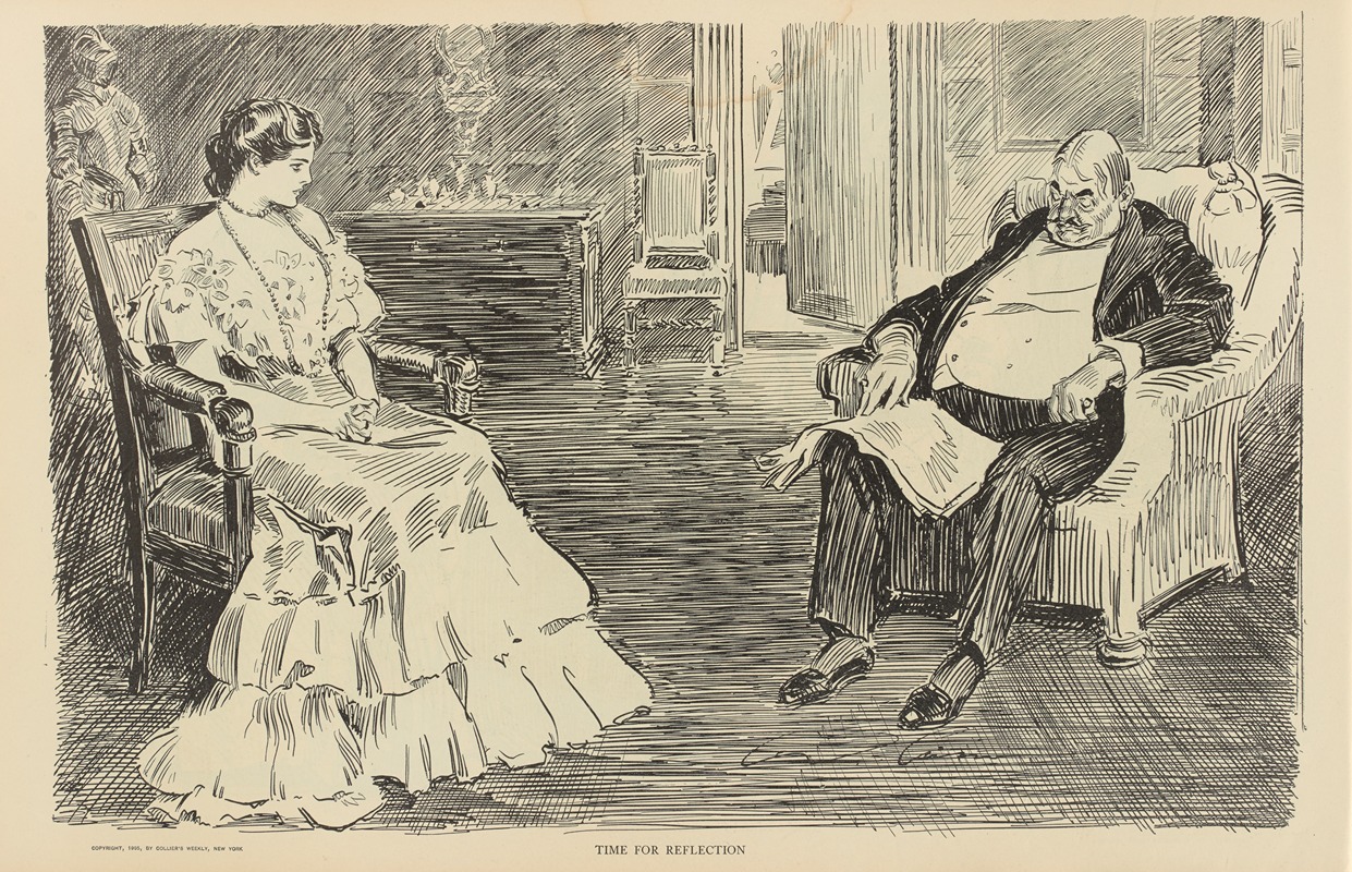 Charles Dana Gibson - Time for reflection