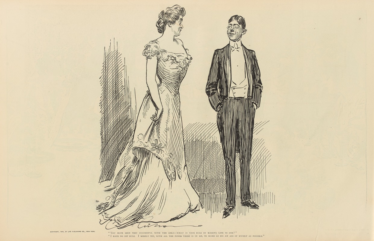 Charles Dana Gibson - ‘You have been very successful with the girls—what is your rule in making love to one’.