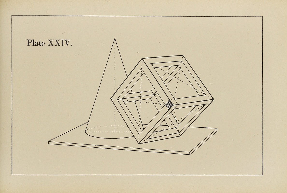 George Trobridge - The principles of perspective as applied to model drawing & sketching from nature Pl.24