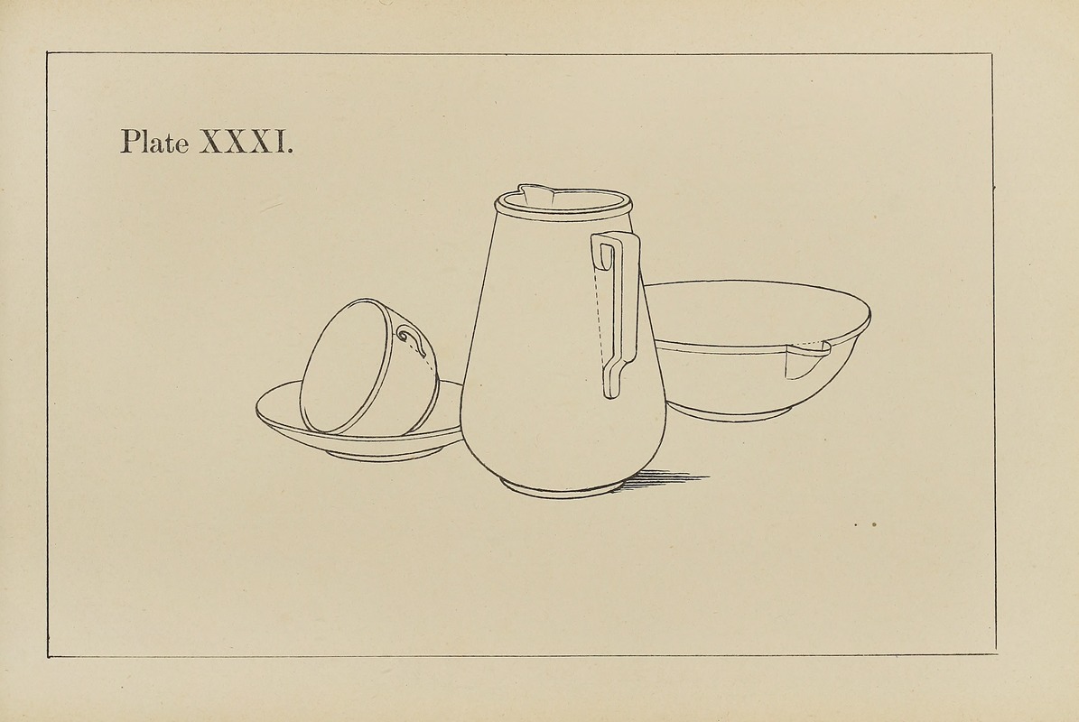 George Trobridge - The principles of perspective as applied to model drawing & sketching from nature Pl.31