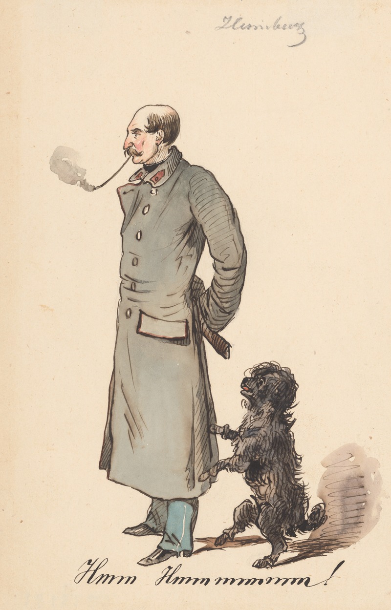 Friedrich Carl von Scheidlin - Soldier with a Dog