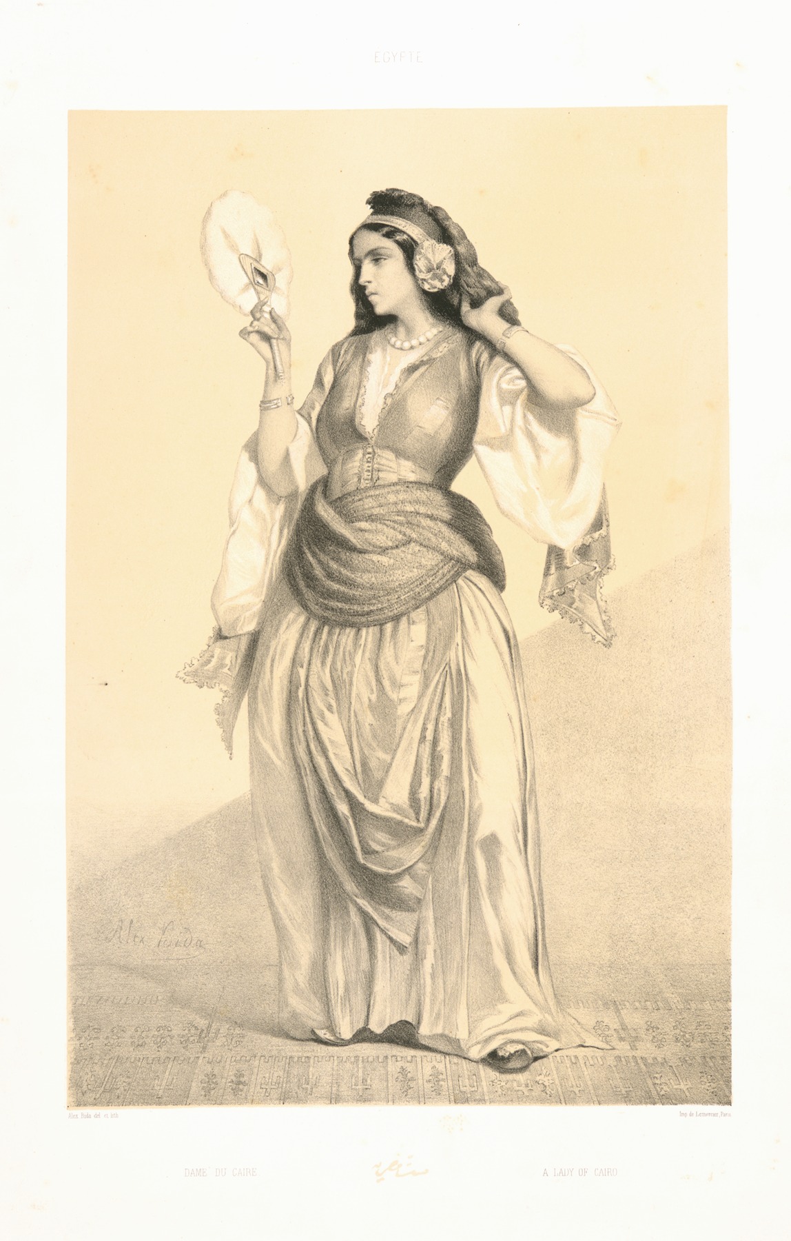 Alexandre Bida - Dame du Caire, A Lady of Cairo