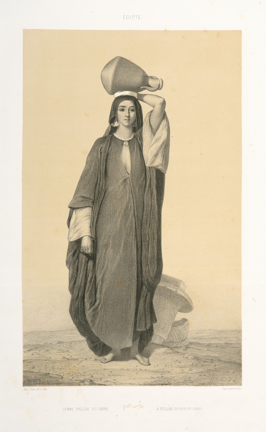 Alexandre Bida - Femme Fellâh du Caire, A Fellâh Woman of Cairo