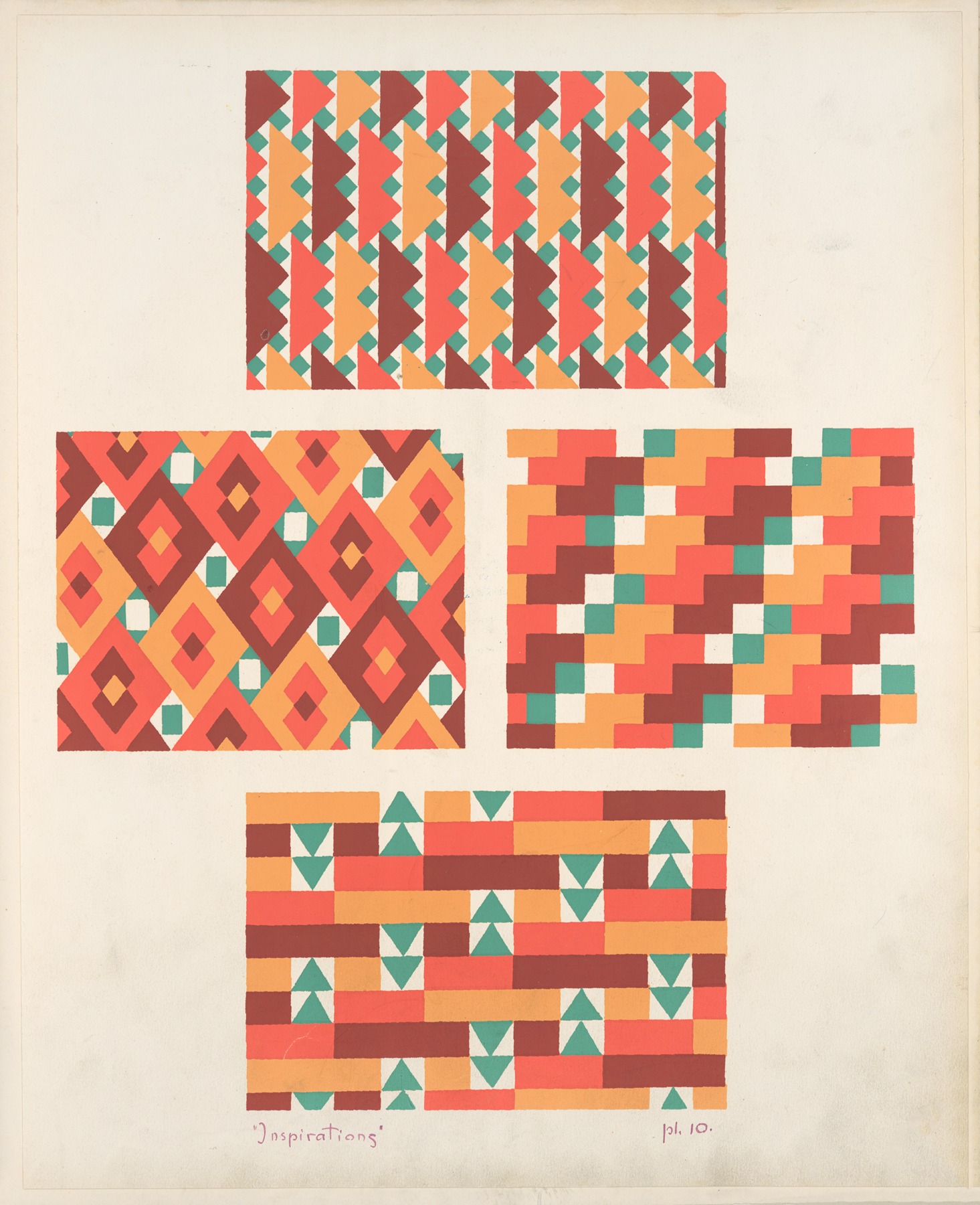 André Durenceau - Four geometric compositions 2
