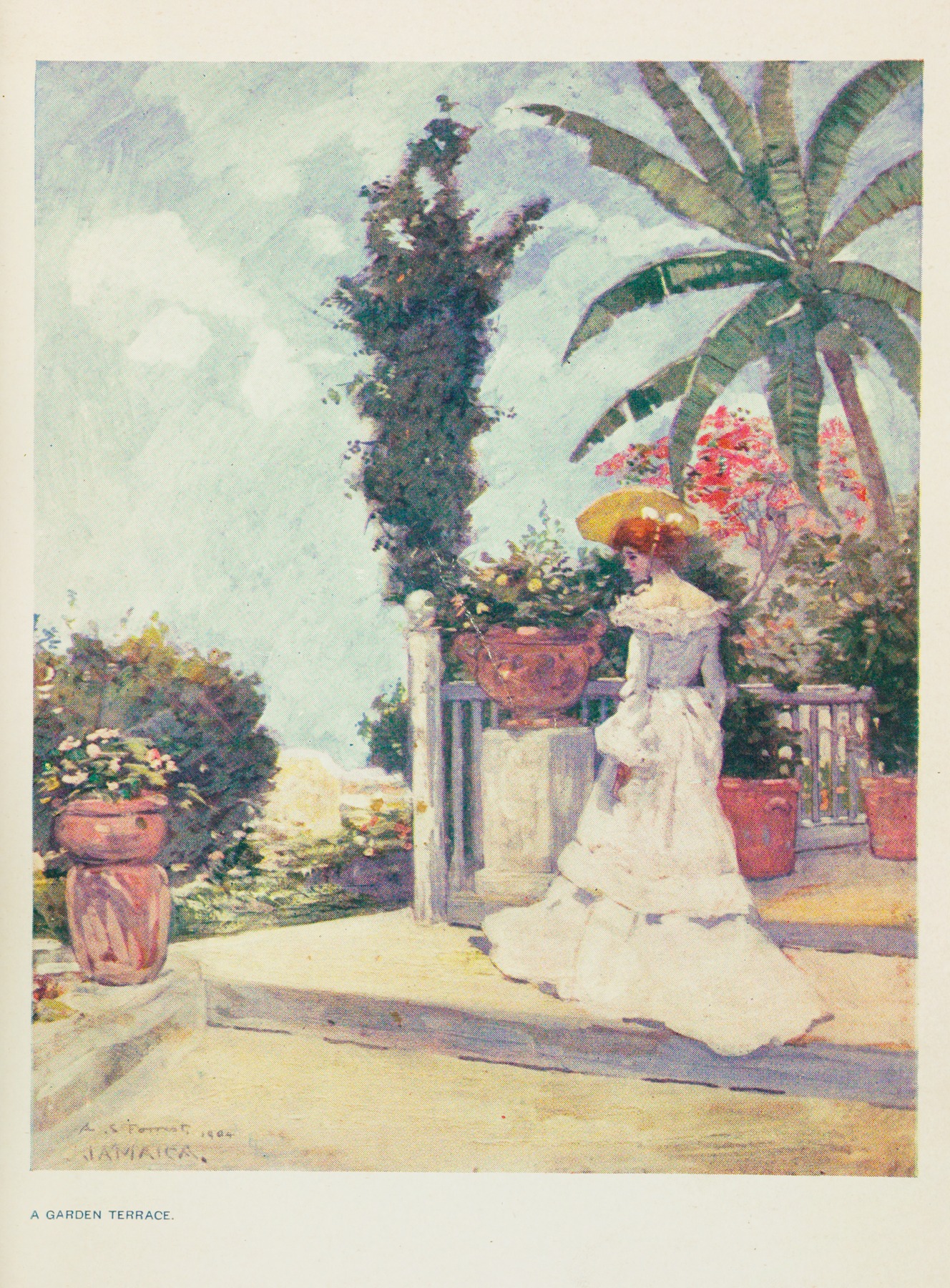 Archibald Stevenson Forrest - A garden terrace