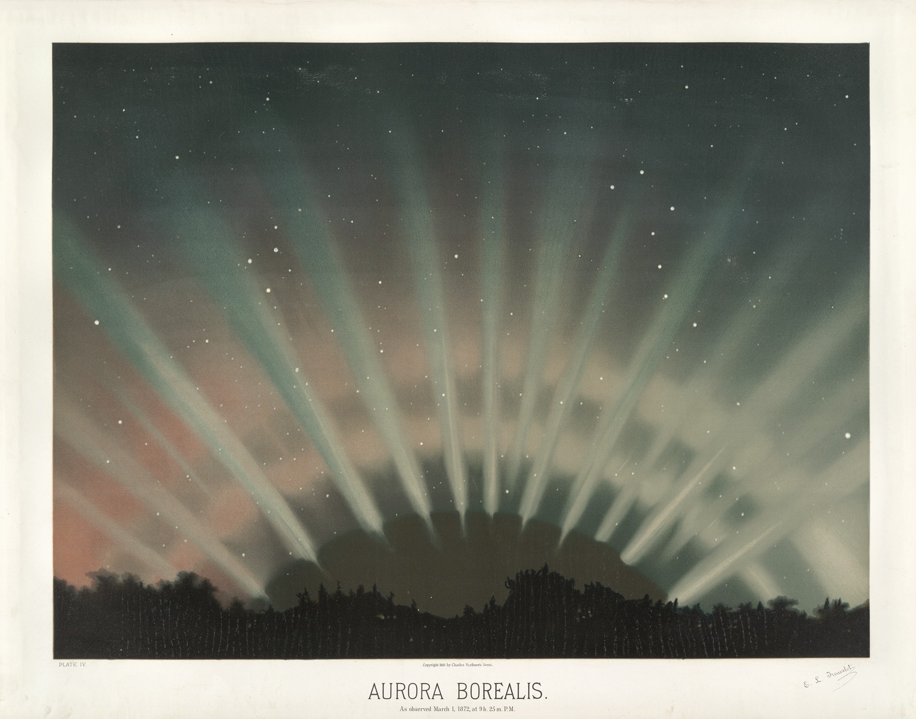 Étienne Léopold Trouvelot - Aurora Borealis