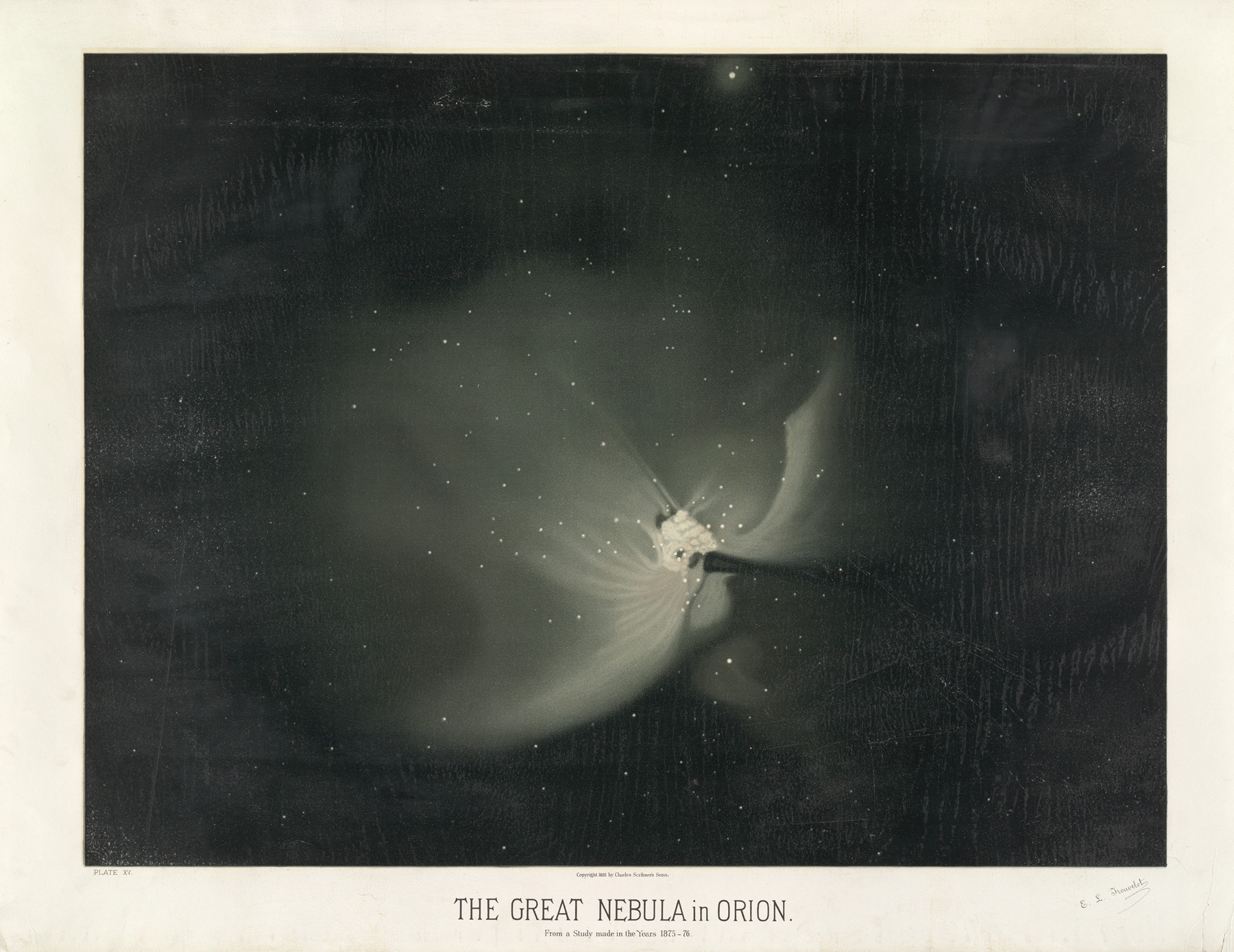 Étienne Léopold Trouvelot - The great nebula in Orion