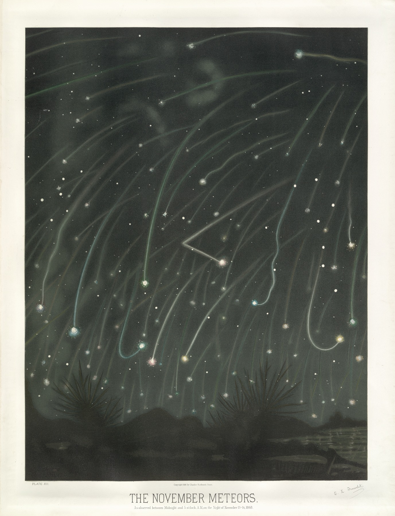 Étienne Léopold Trouvelot - The November meteors