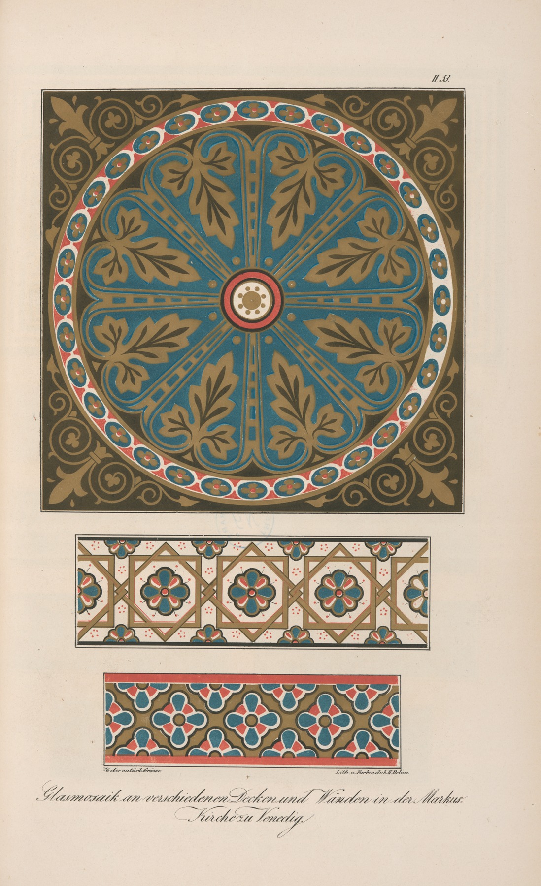 Friedrich Maximilian Hessemer - Glasmosaik an verschiedenen Decken und Wänden in der Markus-Kirche zu Venedig