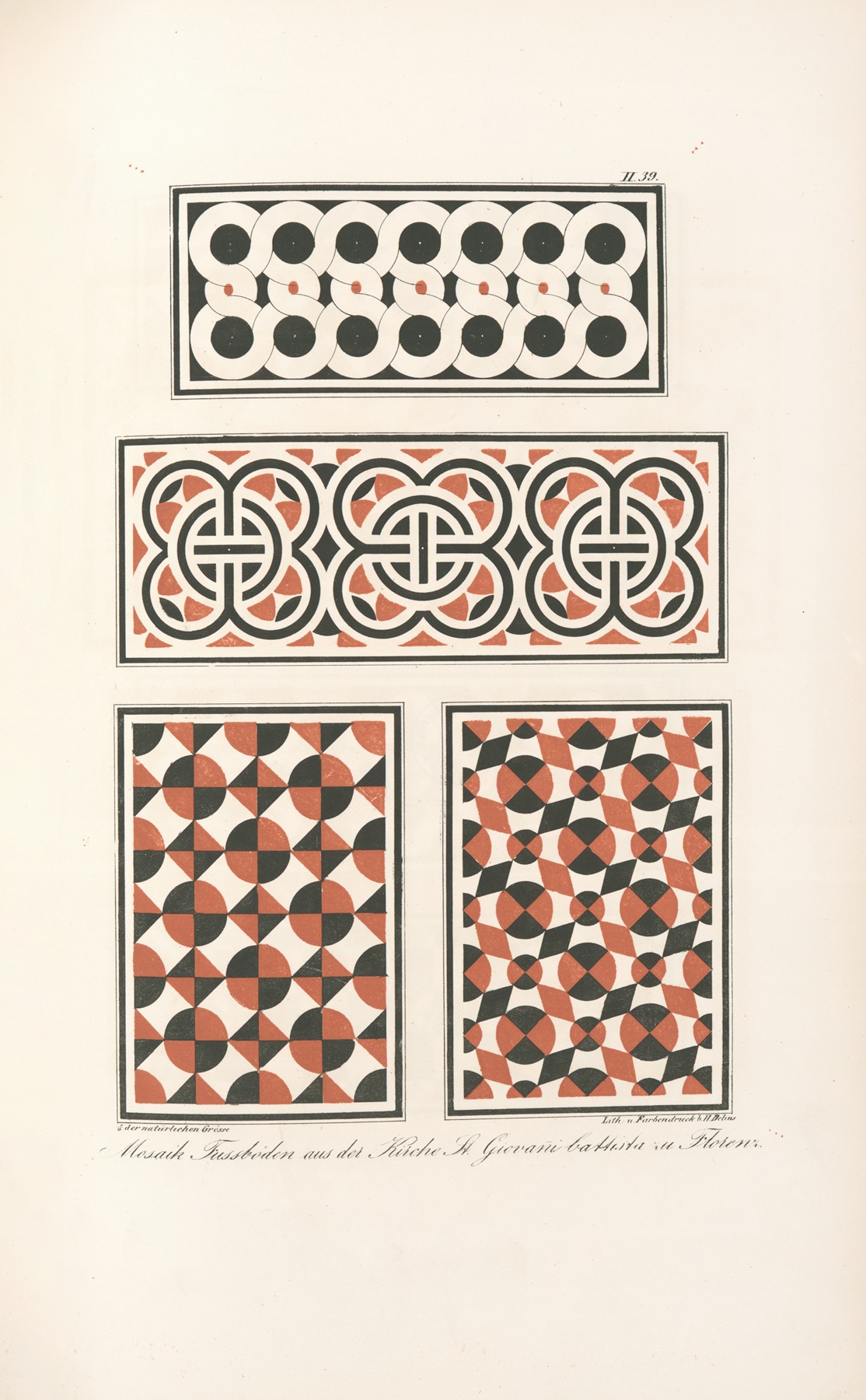 Friedrich Maximilian Hessemer - Mosaik-Fussböden aus Der Kirche S. Giovanni battista zu Florenz 2