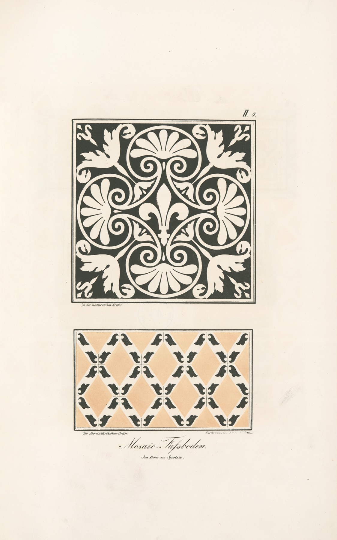 Friedrich Maximilian Hessemer - Mosaik-Fussböden im Dom zu Spoleto