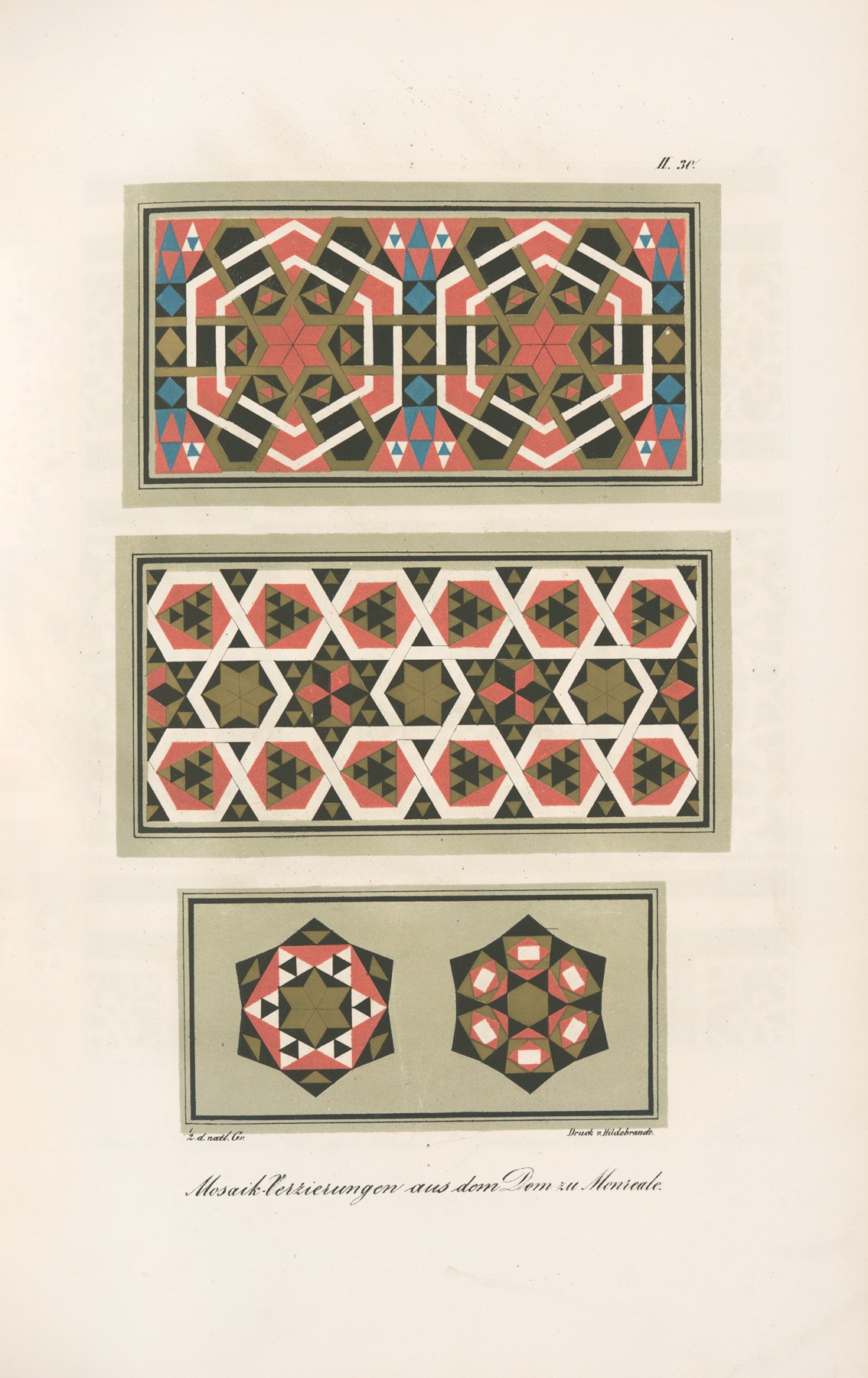 Friedrich Maximilian Hessemer - Mosaik-Verzierungen aus dem Dom zu Monreale 3