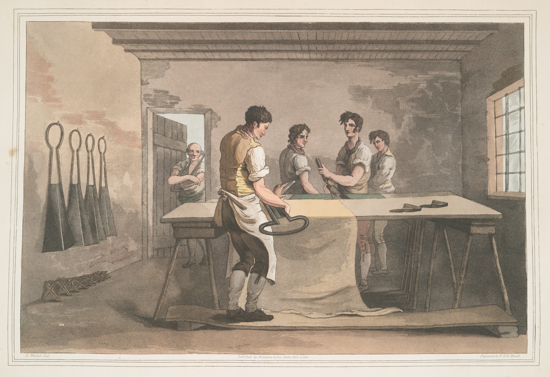 George Walker - The cloth dresser, Plate 6