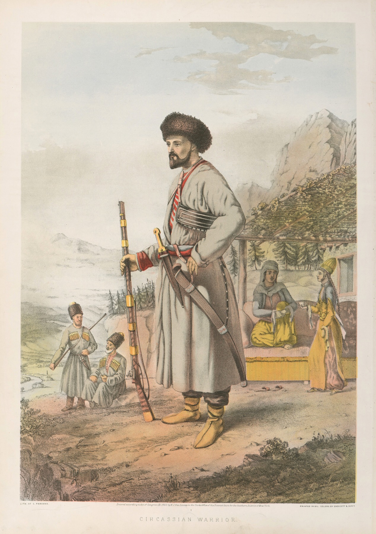 Henry John Van-Lennep - Circassian Warrior