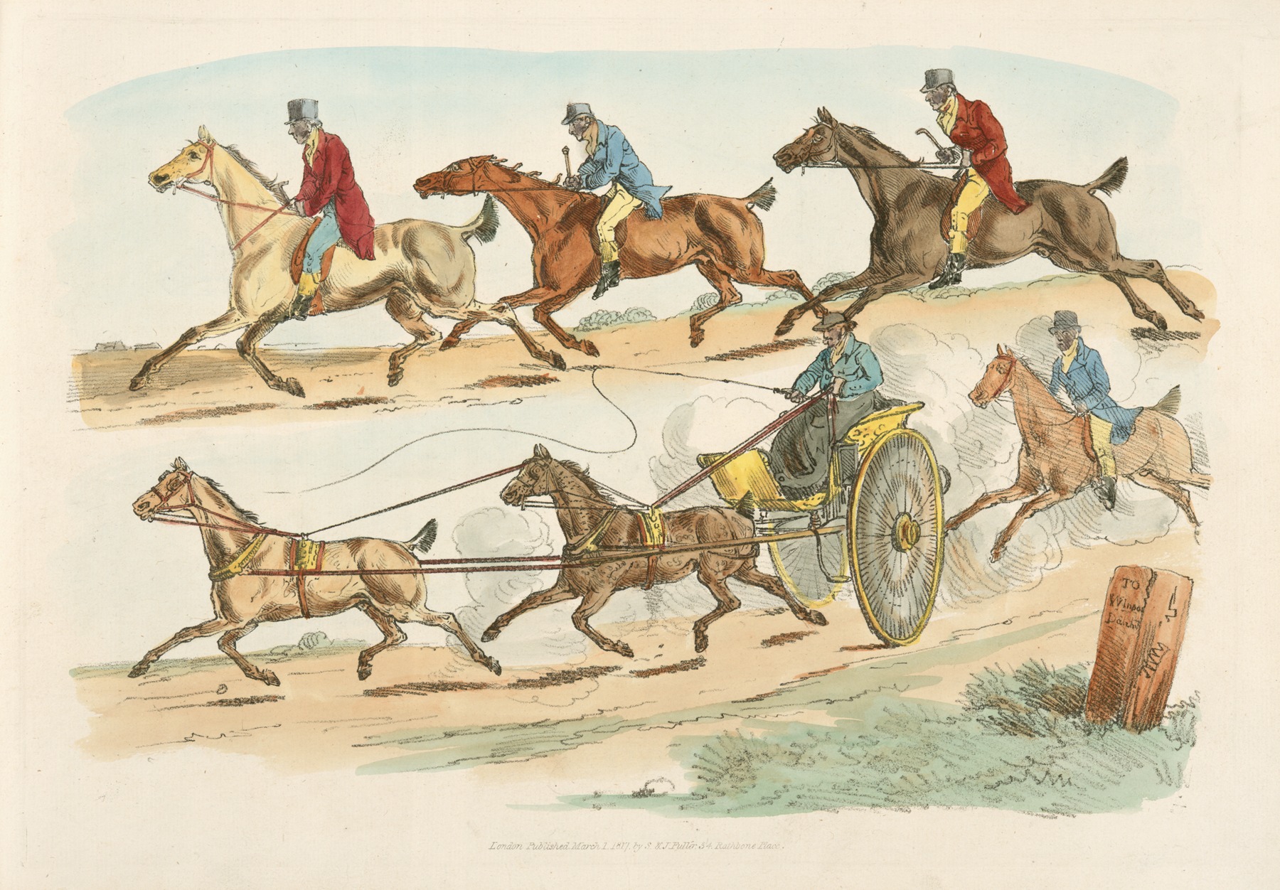 Henry Thomas Alken - Race with a carriage
