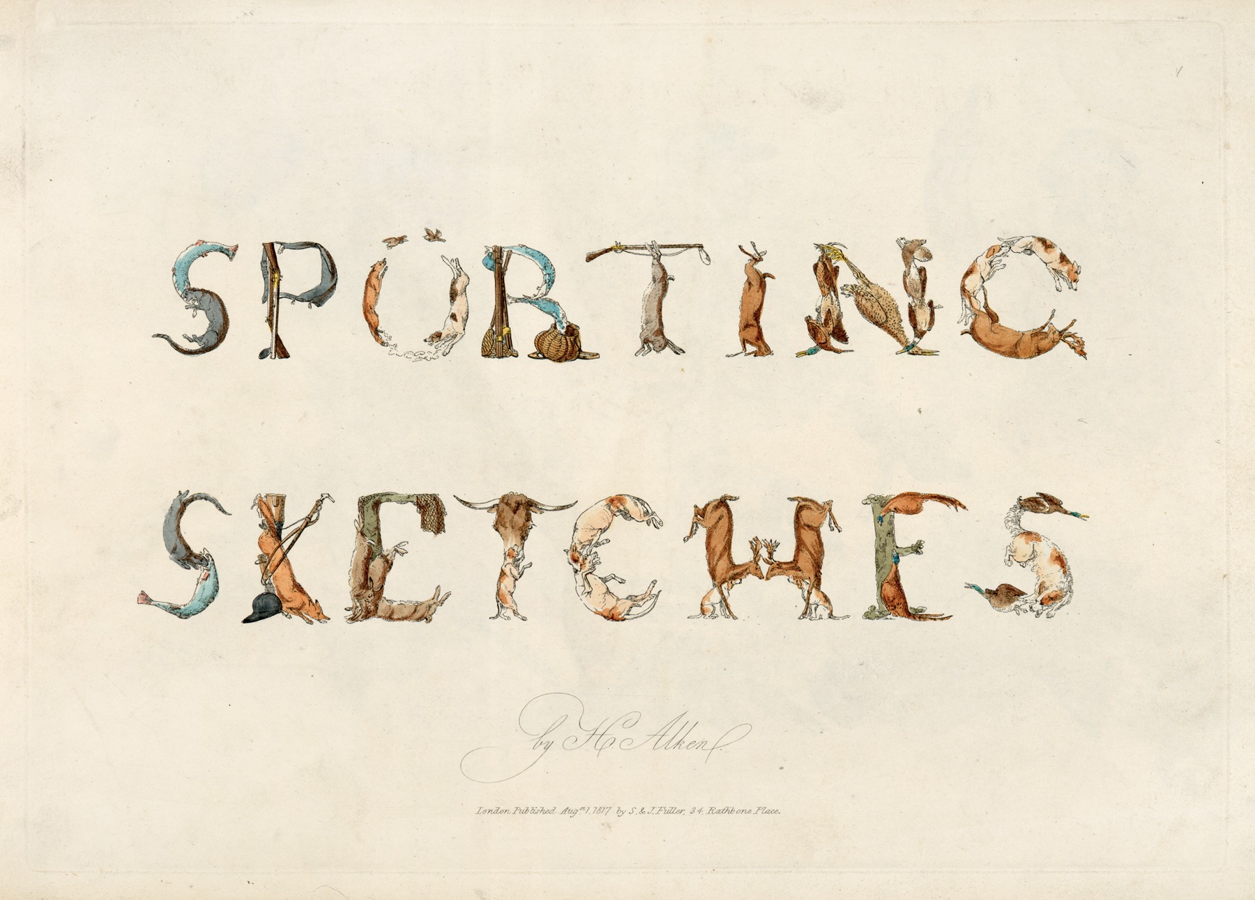 Henry Thomas Alken - Sporting sketches – Title page