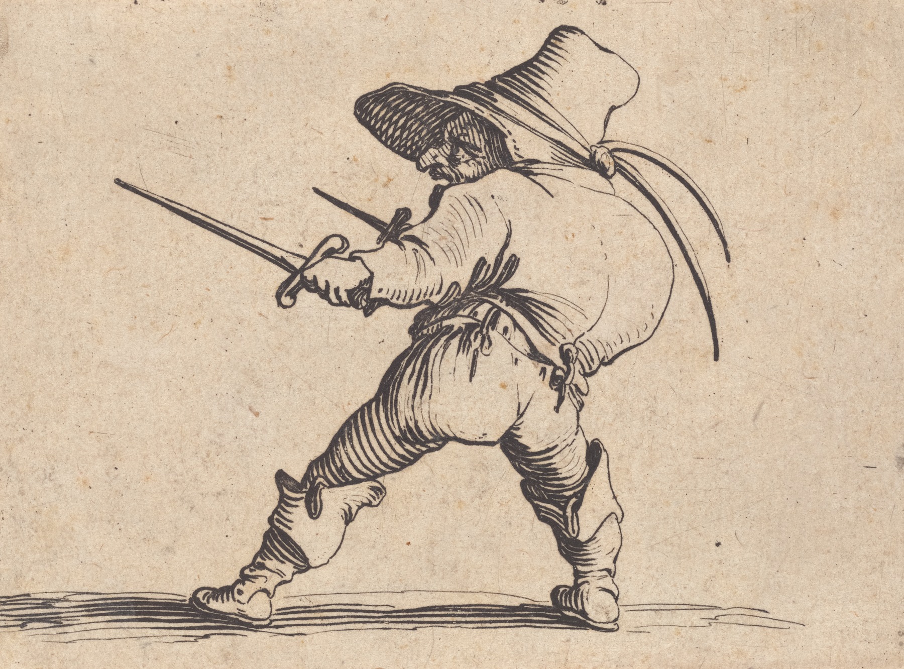 Jacques Callot - Le duelliste a l’épée et au poignard