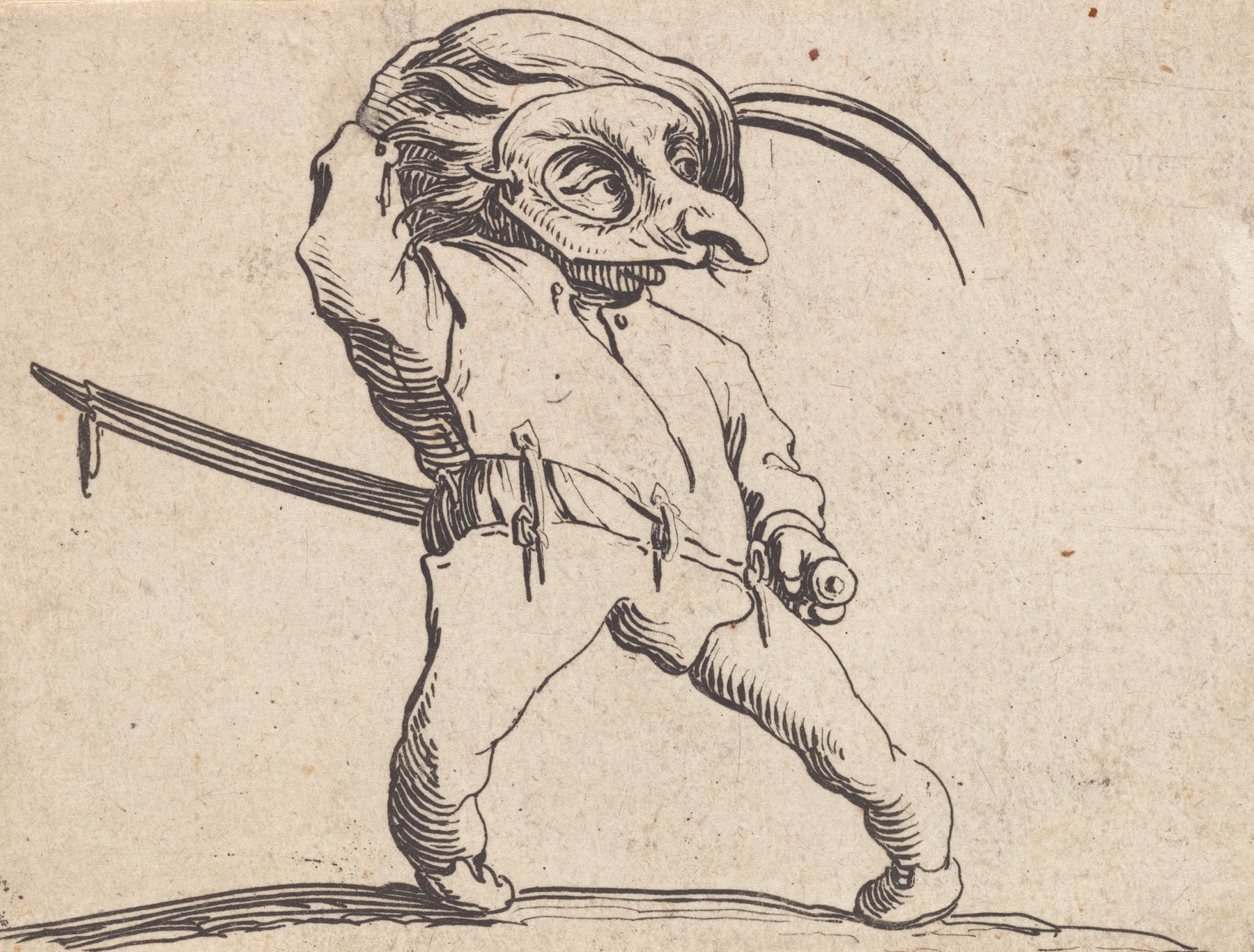 Jacques Callot - L’homme masqué aux jambes torses