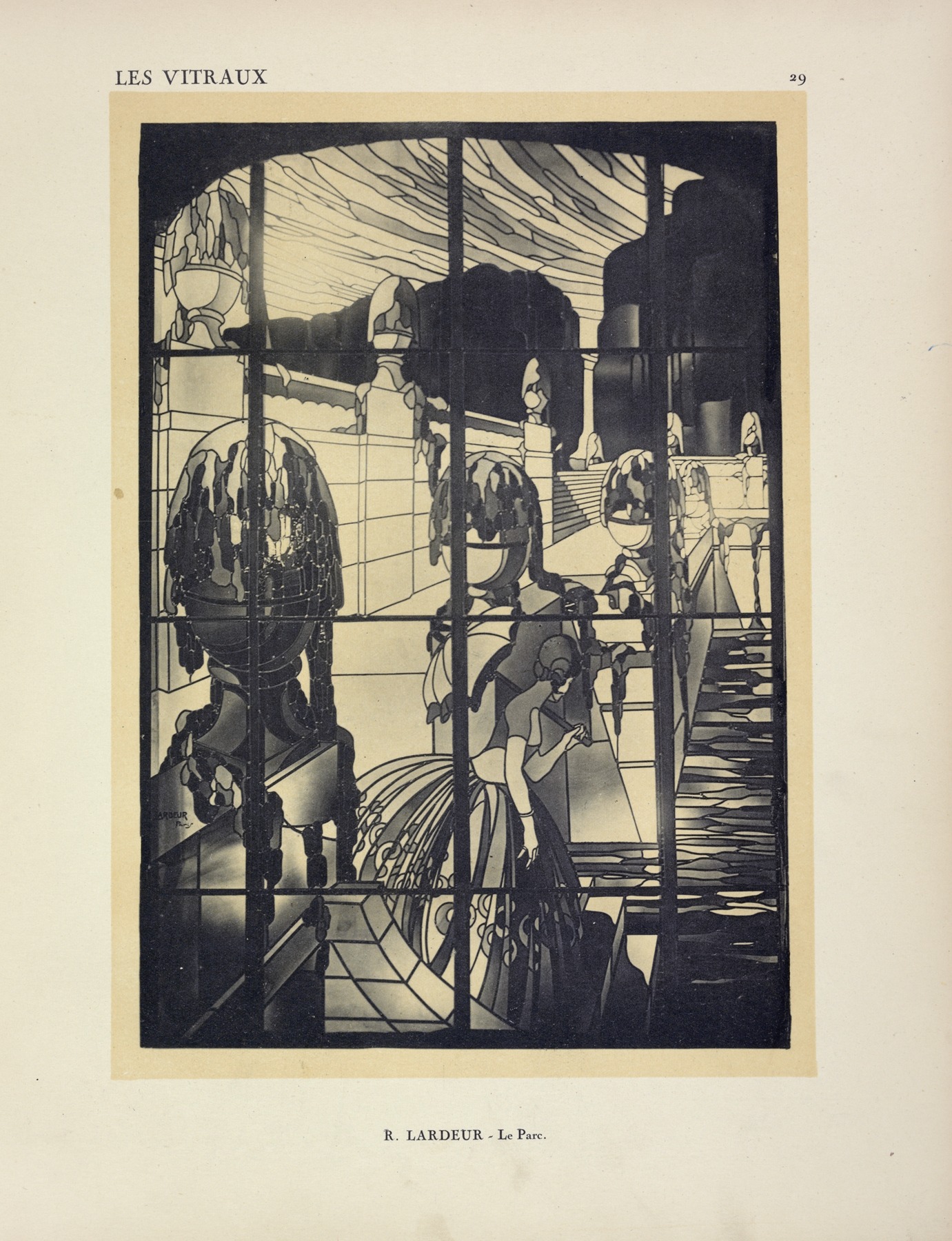 Jacques Gruber - Le parc, exposé au Salon d’Automne de 1924