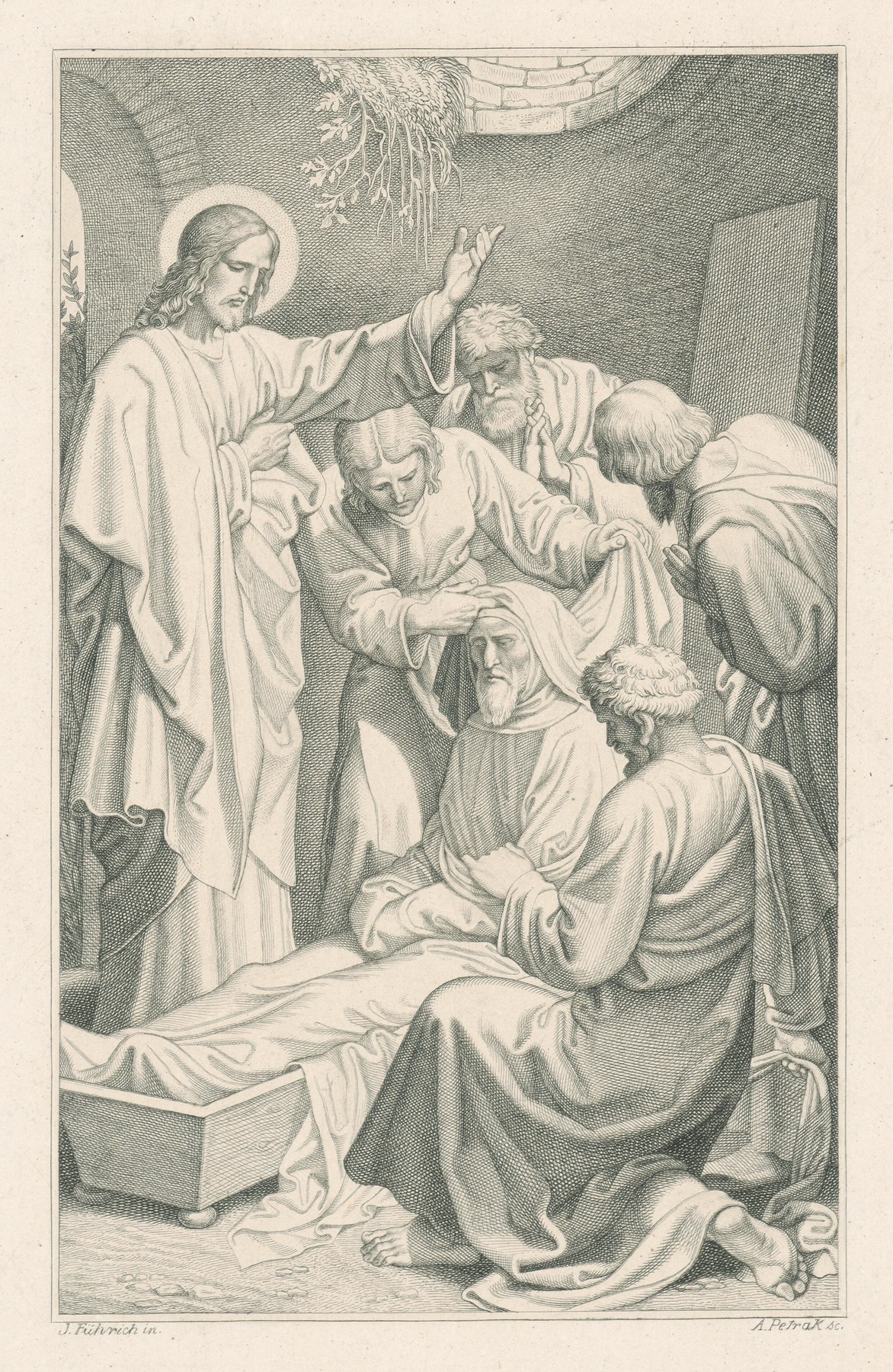 Joseph von Führich - Kristus uzdravuje nemocných