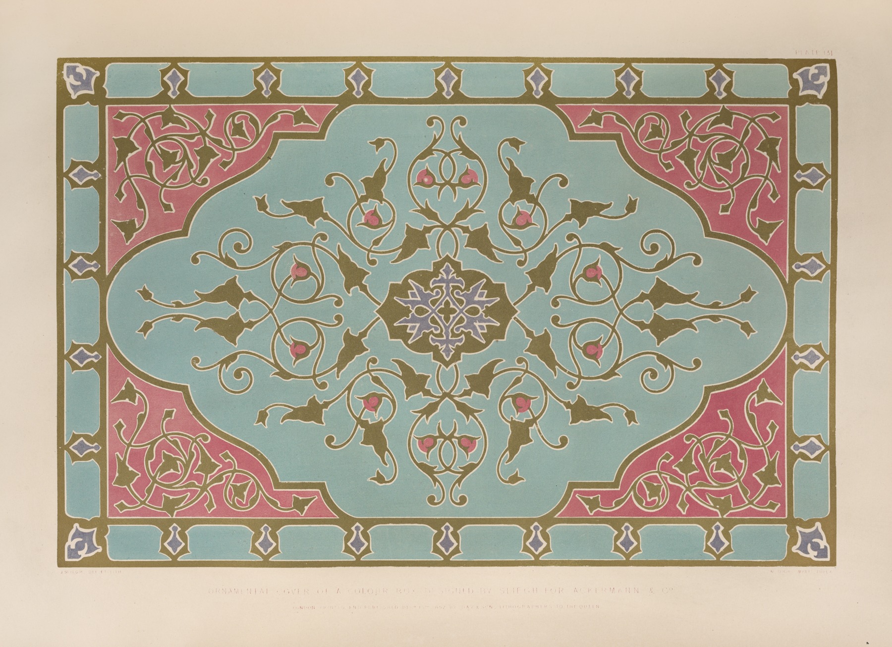 Matthew Digby Wyatt - Ornamental cover of a colour box