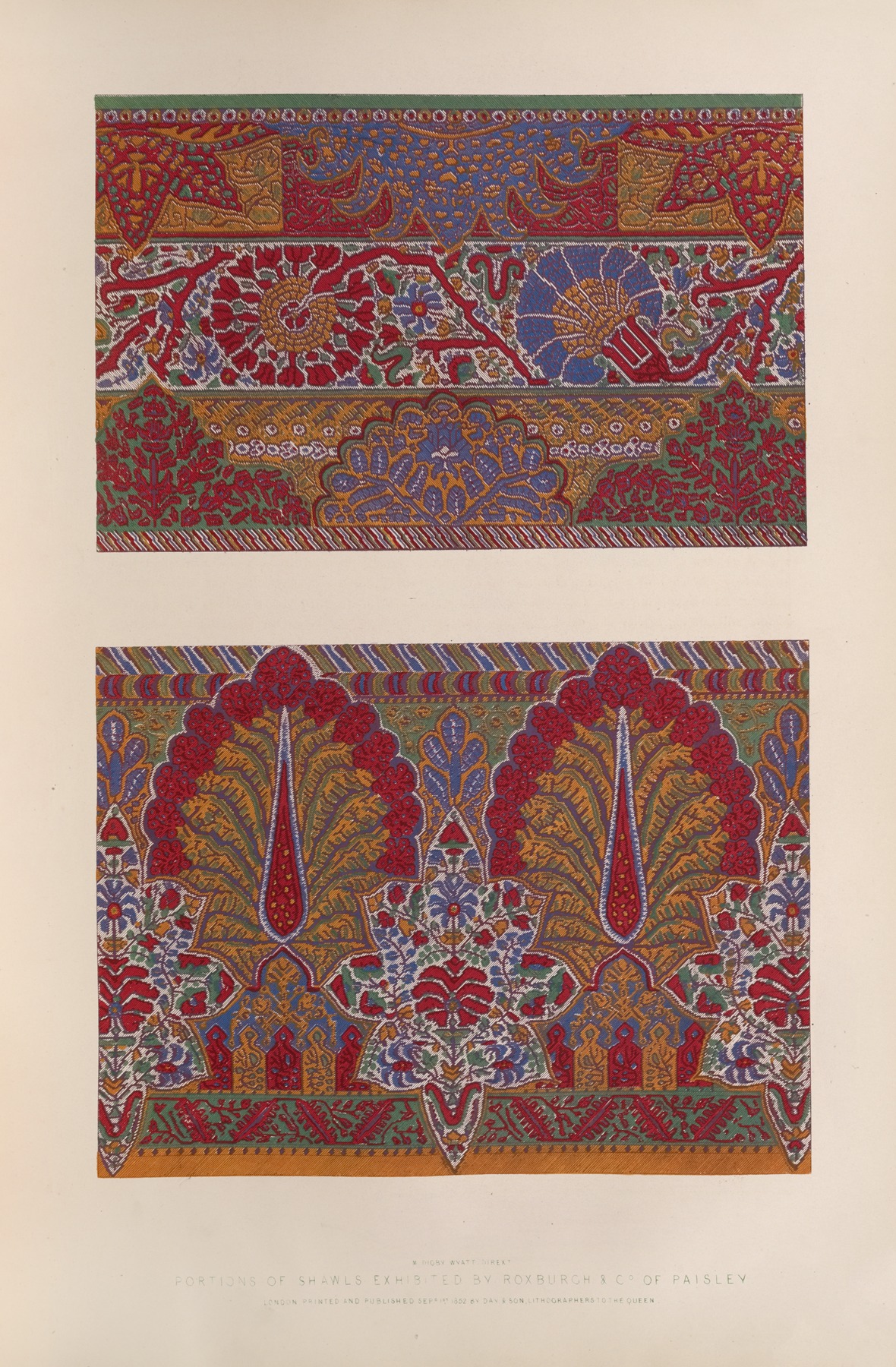 Matthew Digby Wyatt - Portions of shawls exhibited by Roxburch & co. of Paisley