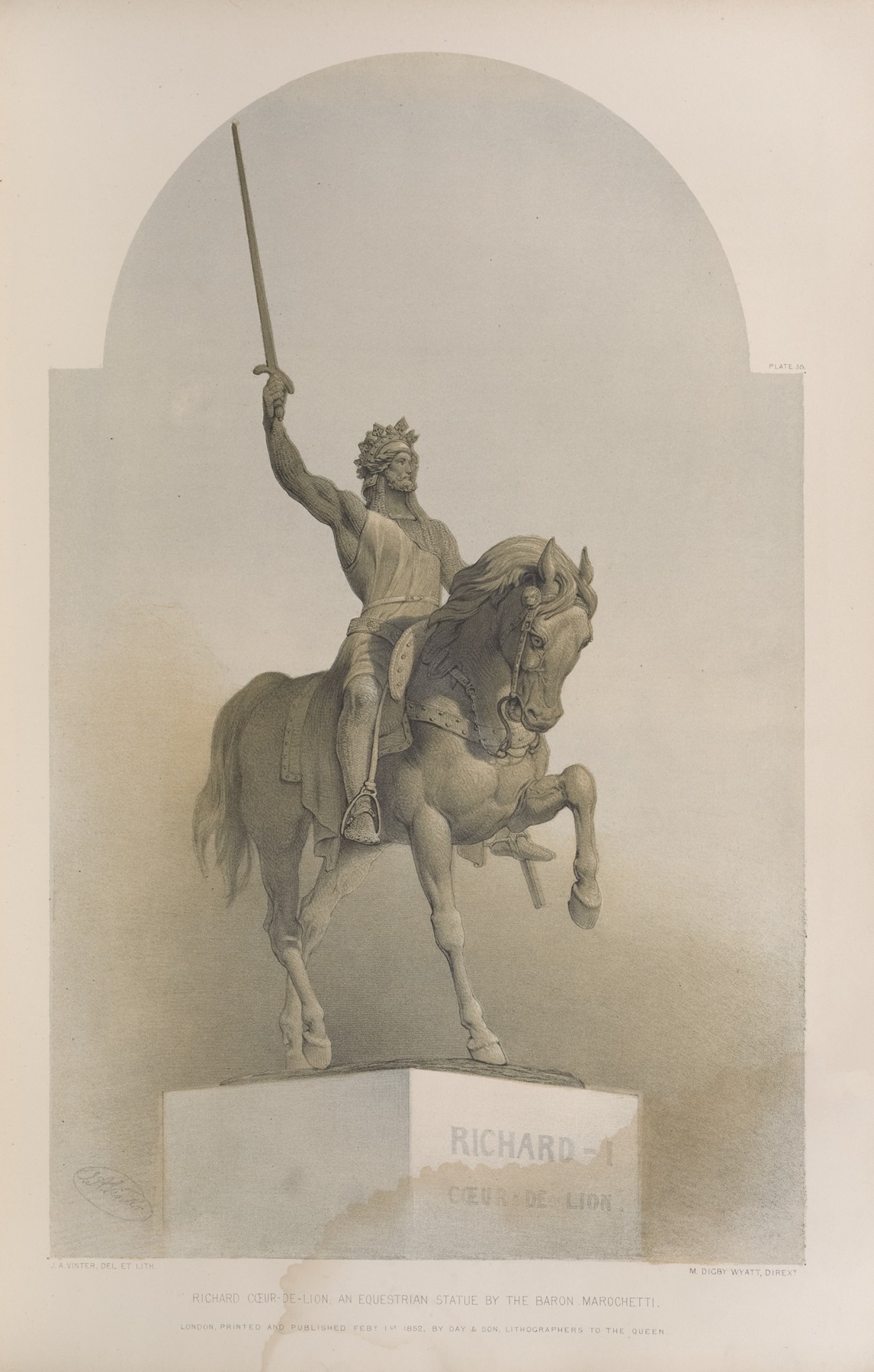 Matthew Digby Wyatt - Richard cœur-de-lion, an equestrian statue