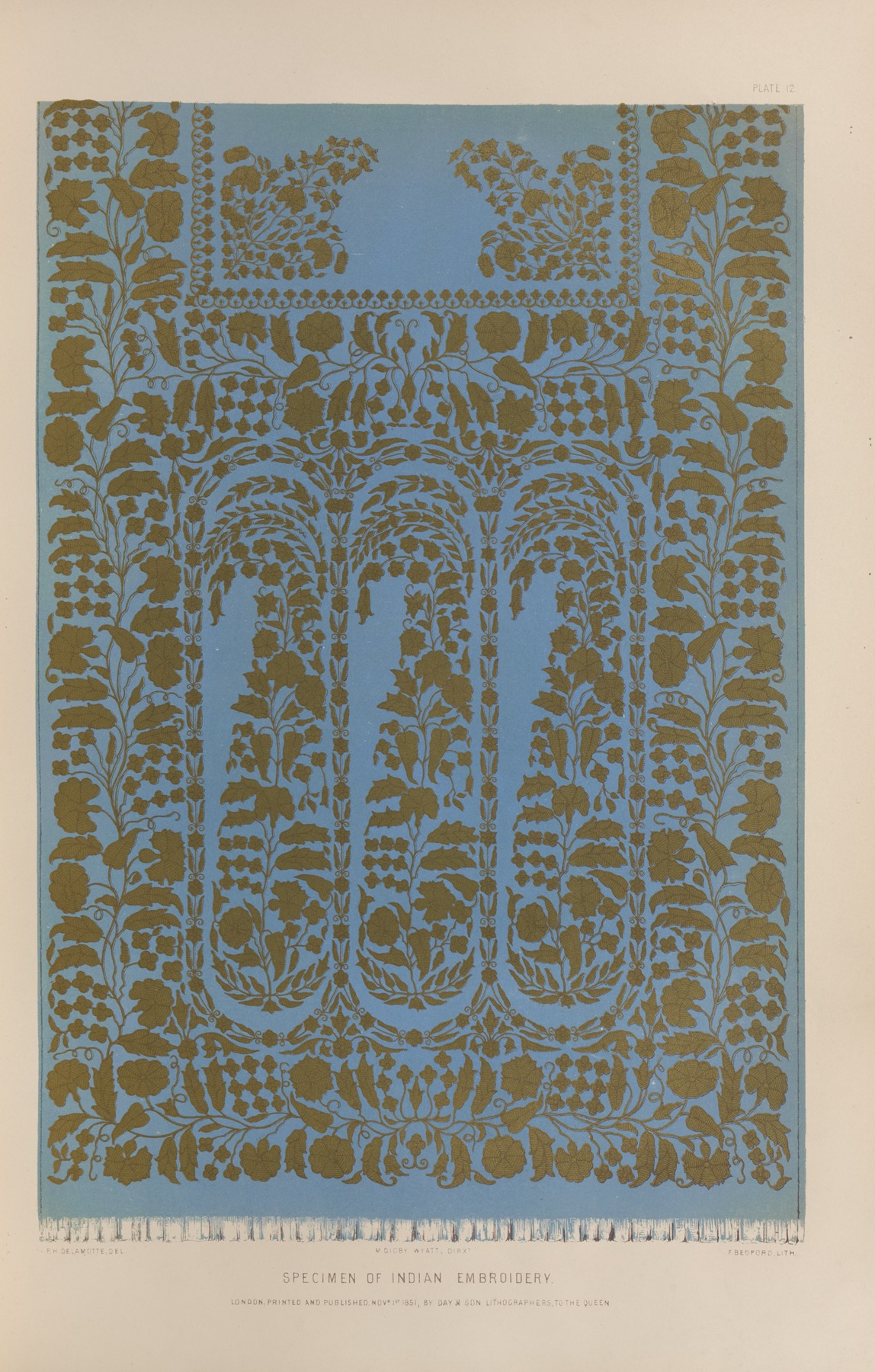 Matthew Digby Wyatt - Specimen of Indian embroidery