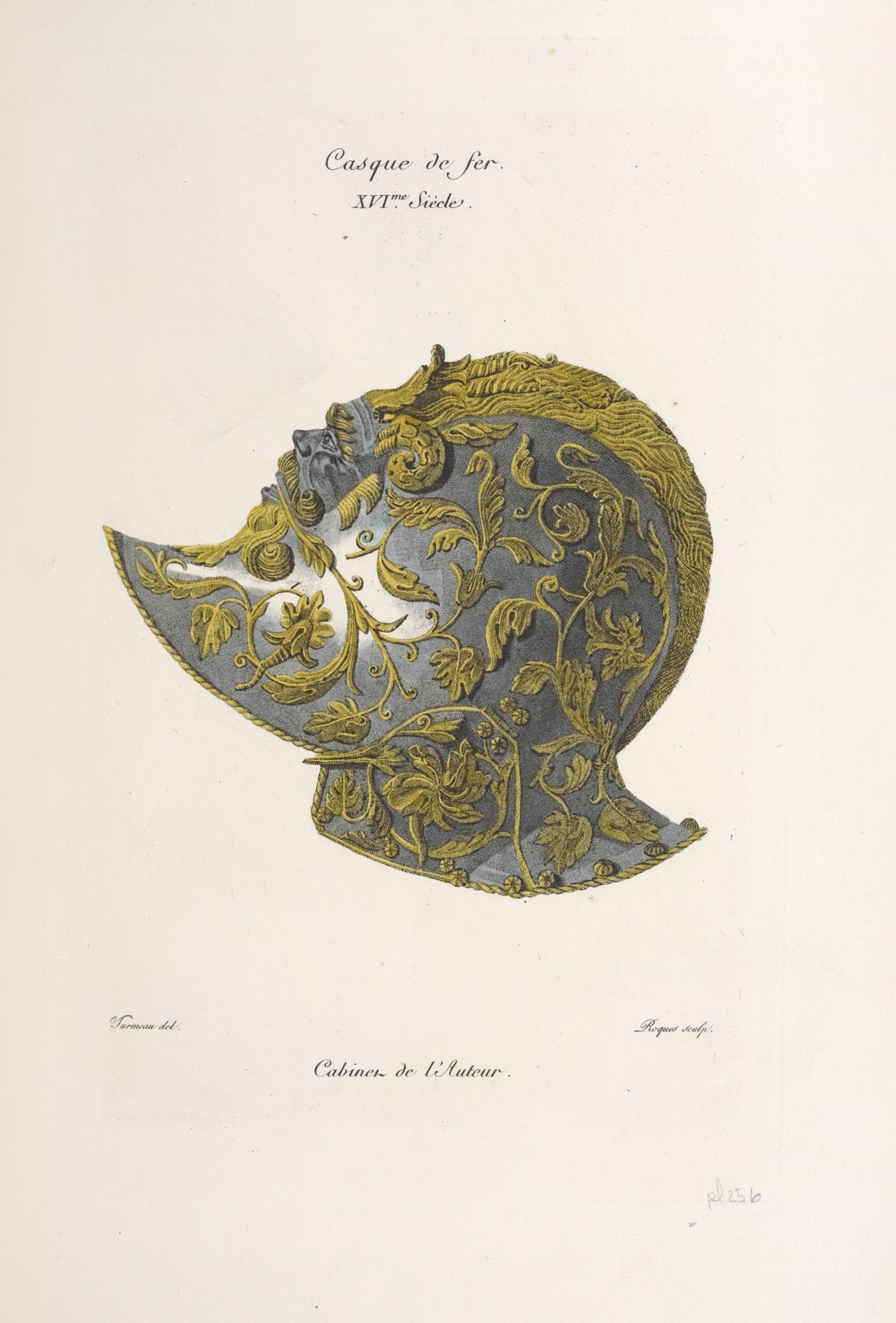 Nicolas Xavier Willemin - Casque de fer. XVIme. siècle.