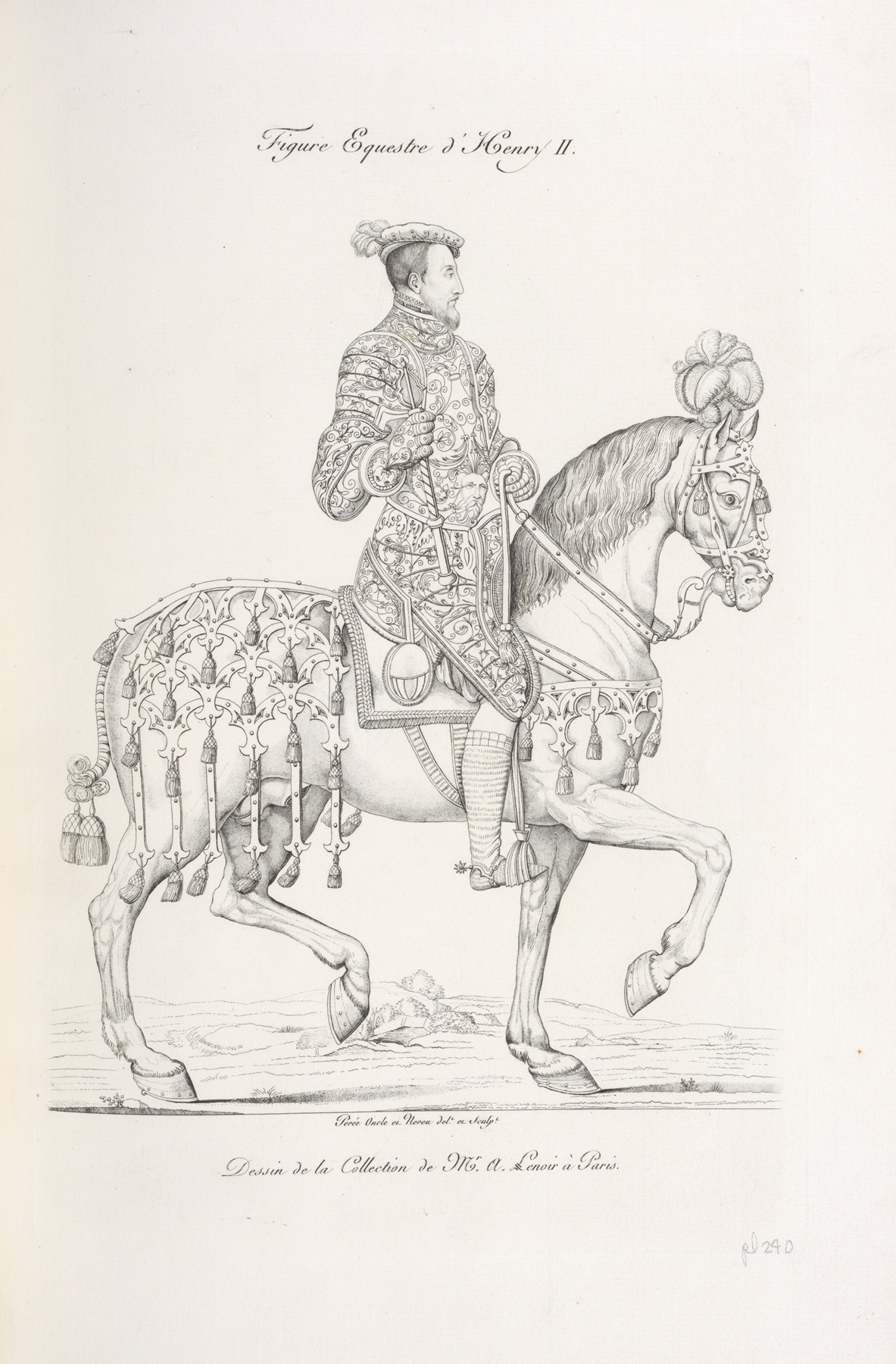 Nicolas Xavier Willemin - Figure equestre d’Henry II.