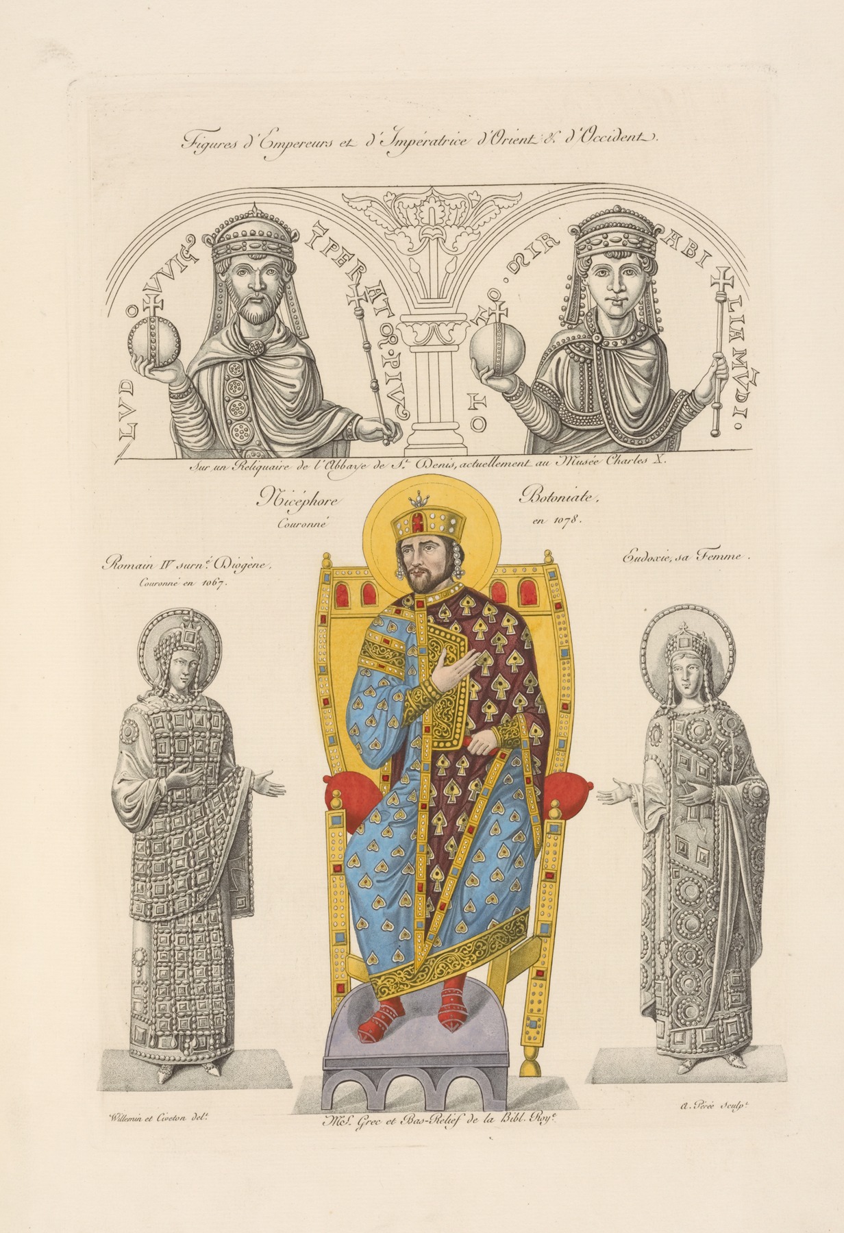 Nicolas Xavier Willemin - Figures d’empereurs et d’impératrice d’orient & d’occident.