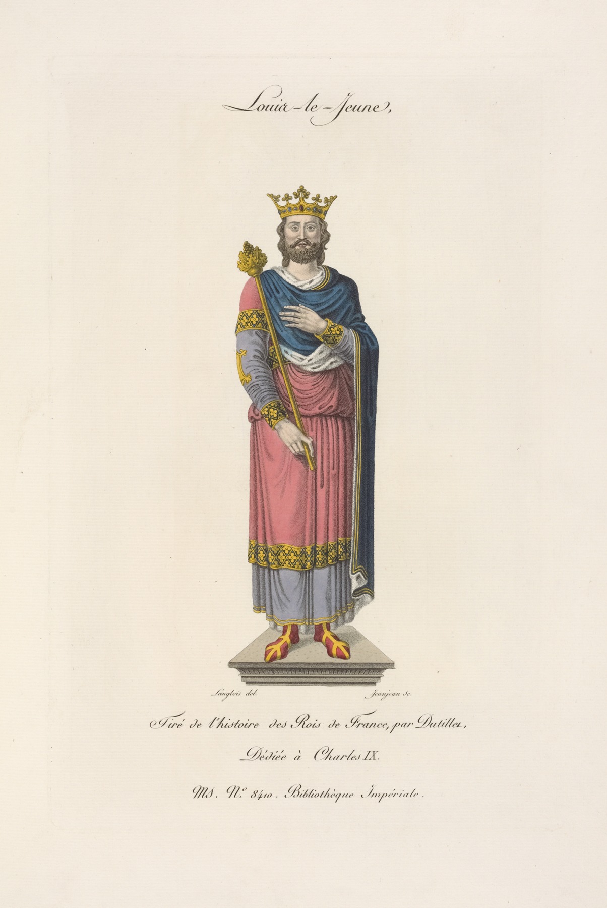 Nicolas Xavier Willemin - Louis-le-jeune, tiré de l’histoire des rois de France, par Dutillet, dédiée à Charles IX.