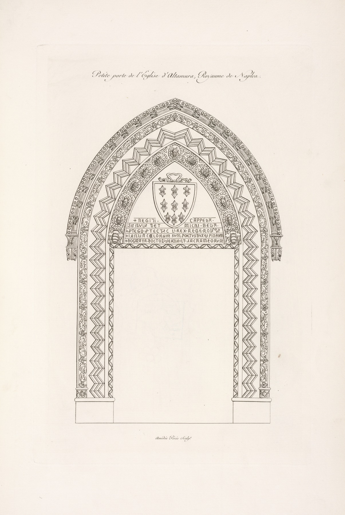 Nicolas Xavier Willemin - Petite porte de l’église d’Altamura, royaume de Naples.