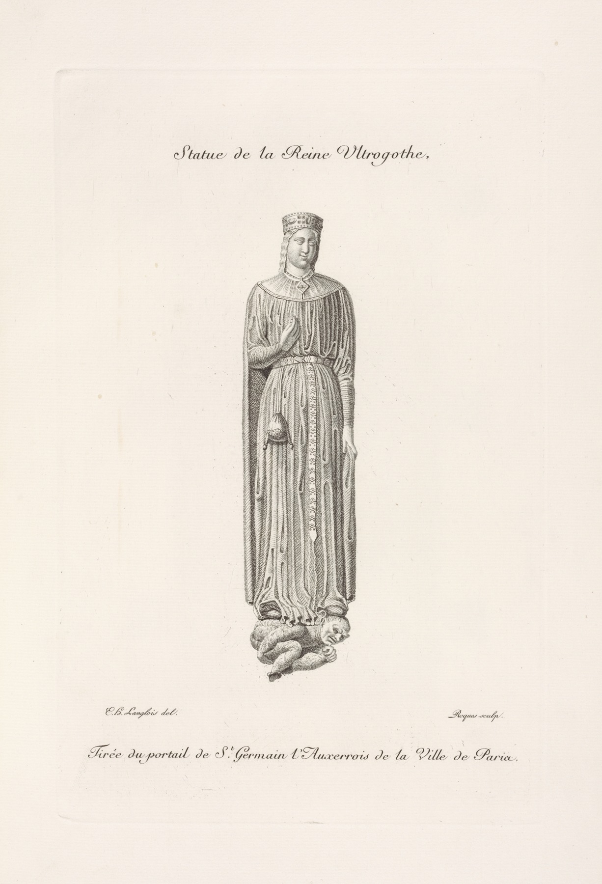 Nicolas Xavier Willemin - Statue de la reine Ultrogothe.