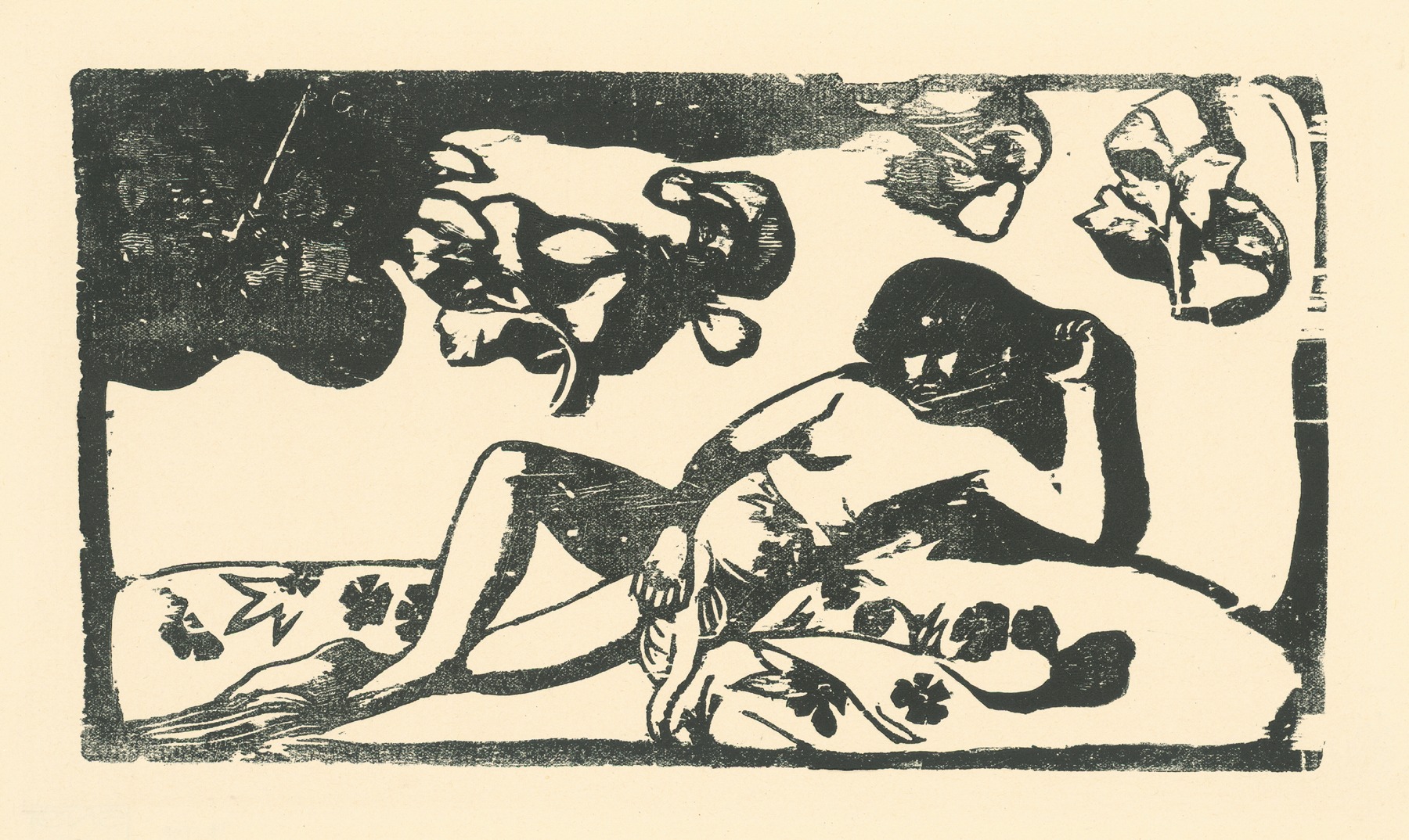 Paul Gauguin - Lying Tahitian woman