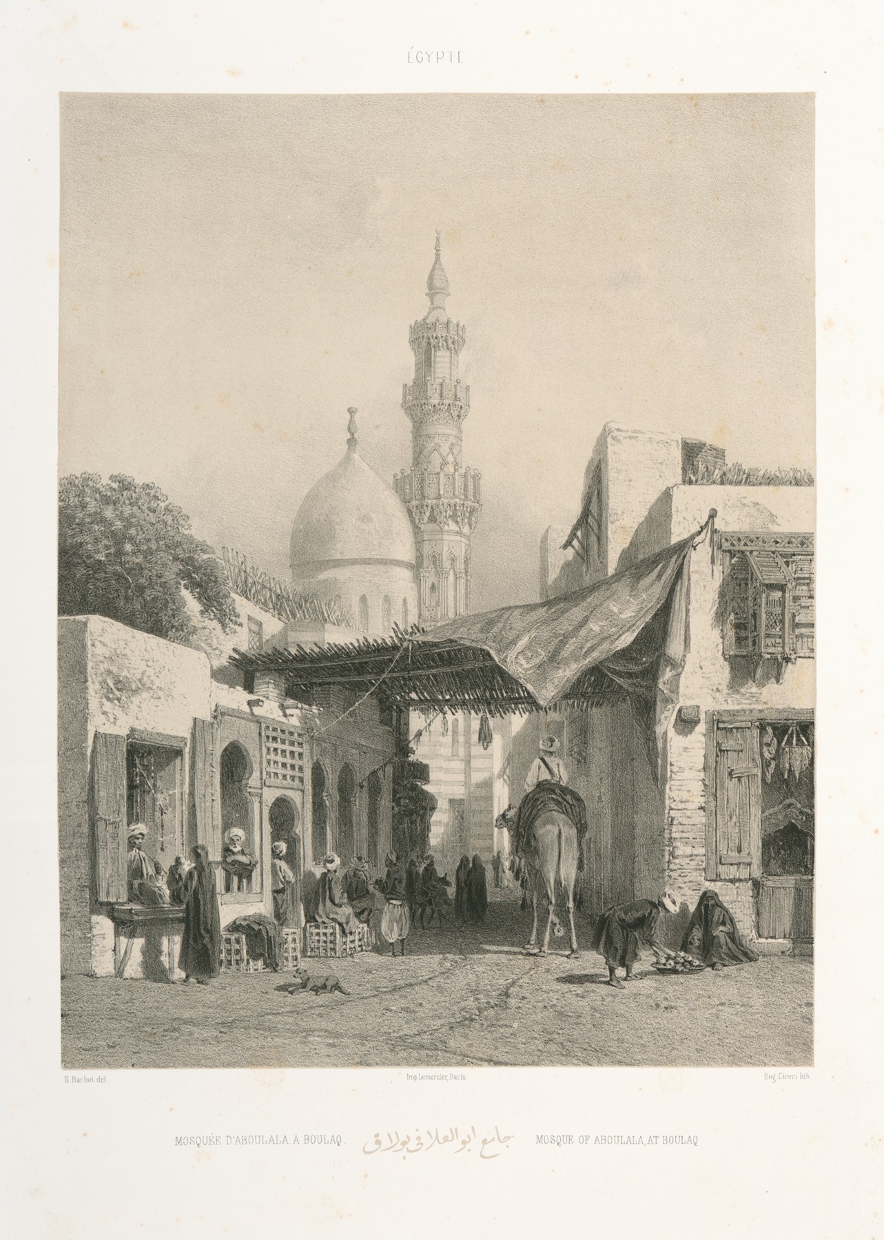 Prosper Barbot - Mosquée D’aboulala A Boulaq, Mosque of Aboulala at Boulaq