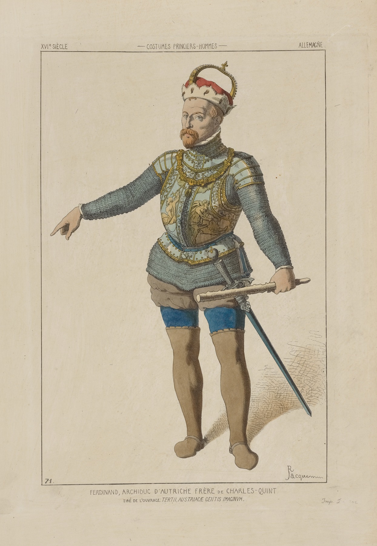 Raphaël Jacquemin - Ferdinand, archiduc d’Autriche frère de Charles-Quint