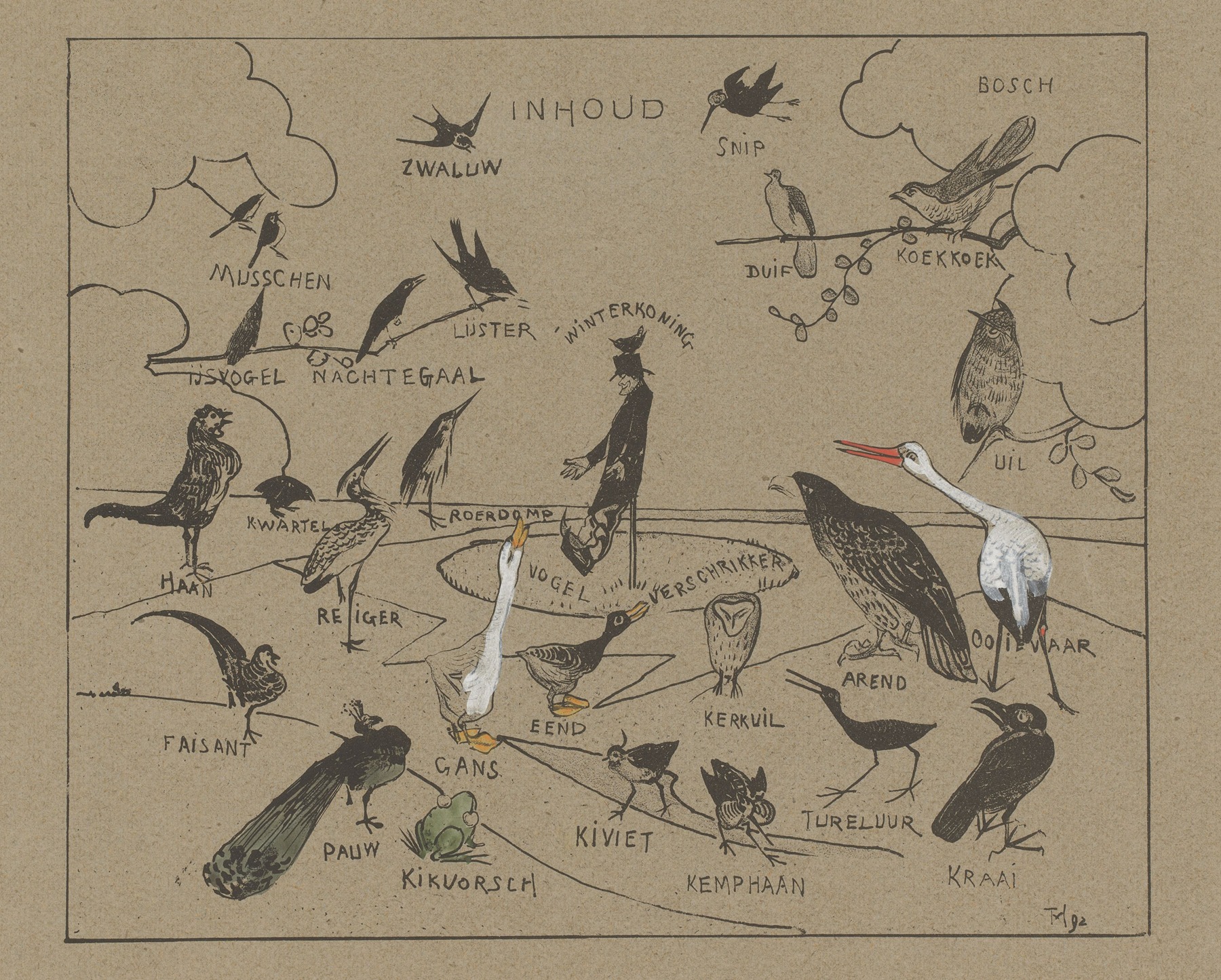 Theo van Hoytema - Verschillende vogelsoorten