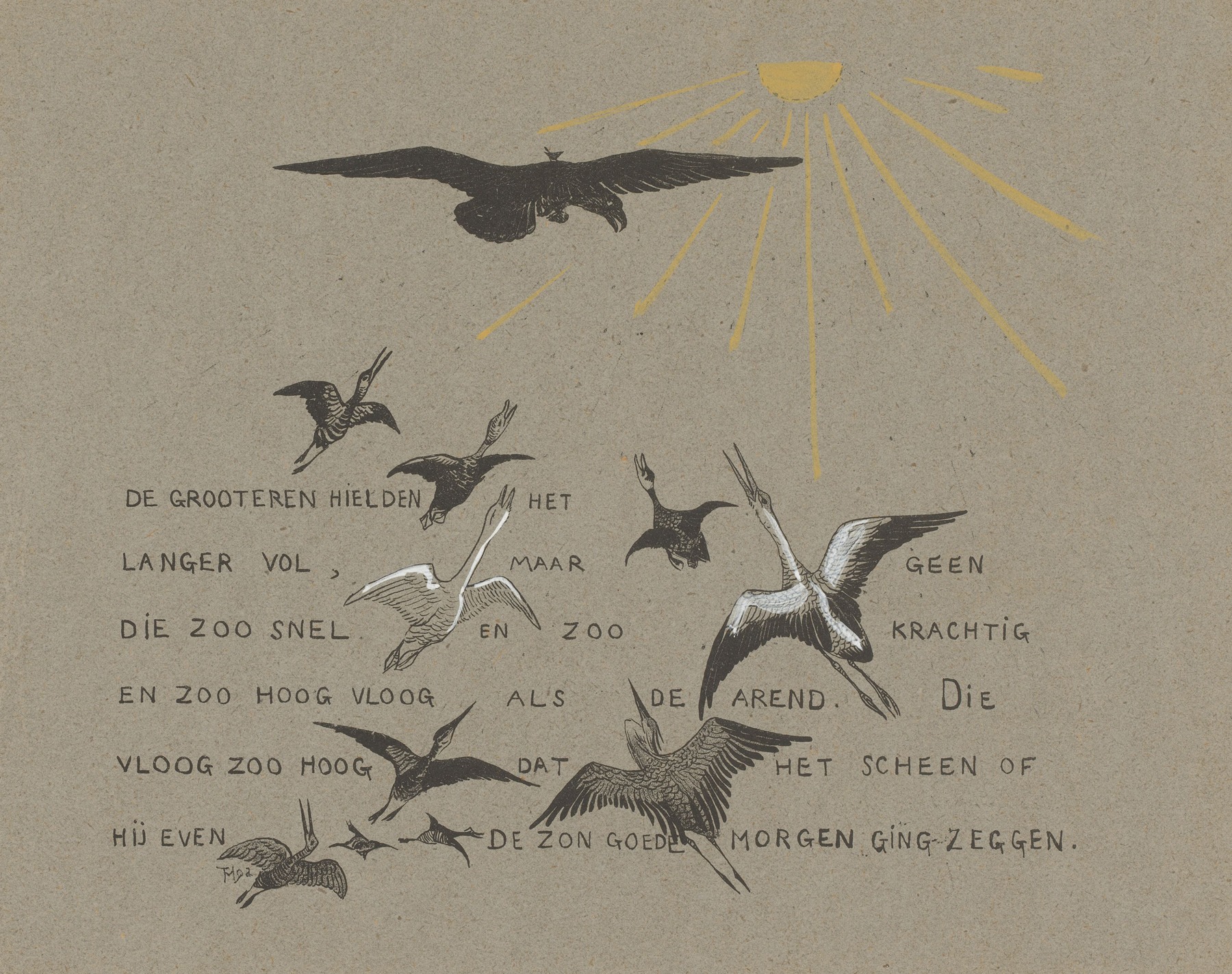 Theo van Hoytema - Vogels vliegen naar de zon